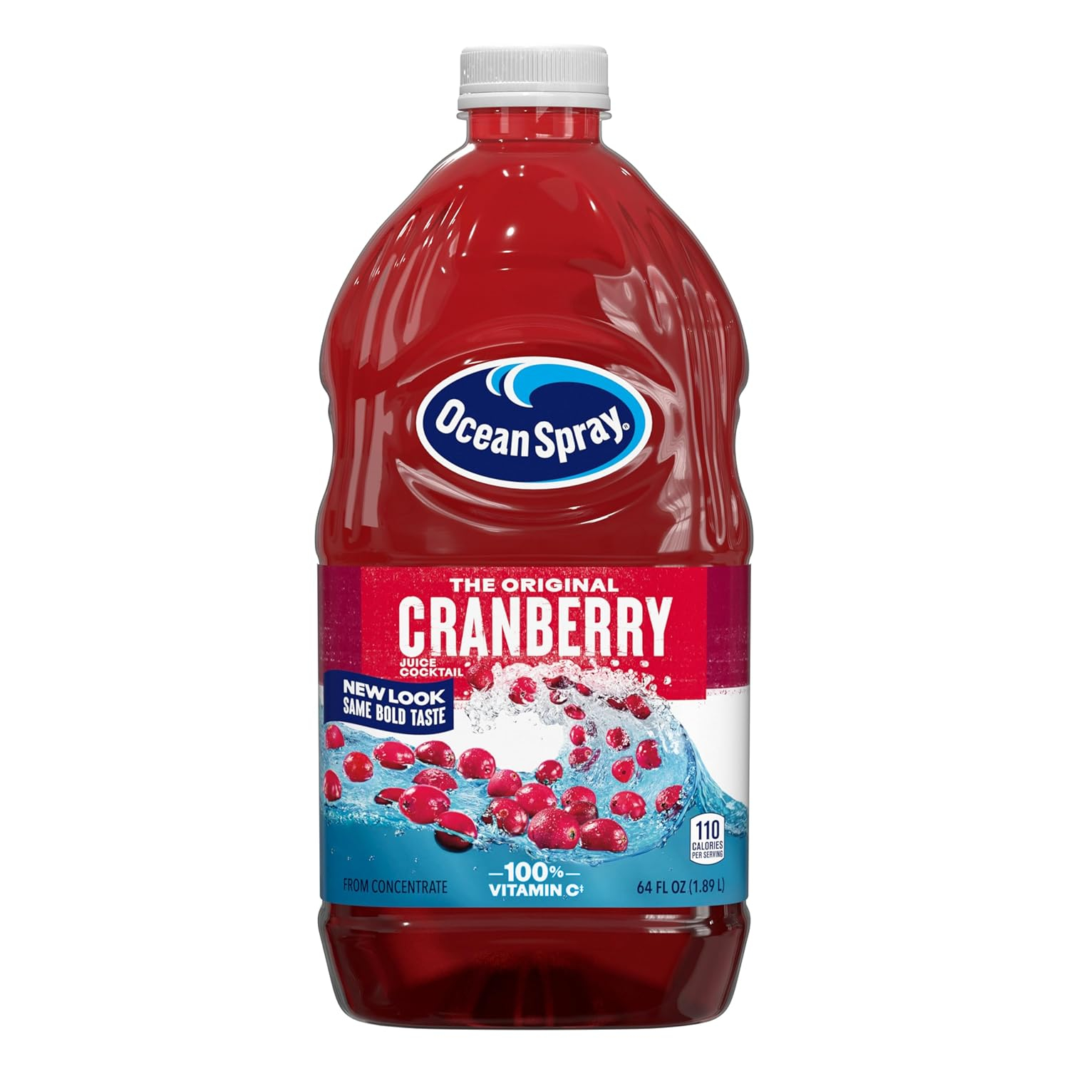 Ocean Spray Cranberry Cocktail Drink with Calcium, 64-Ounce Bottles (Pack of 8)