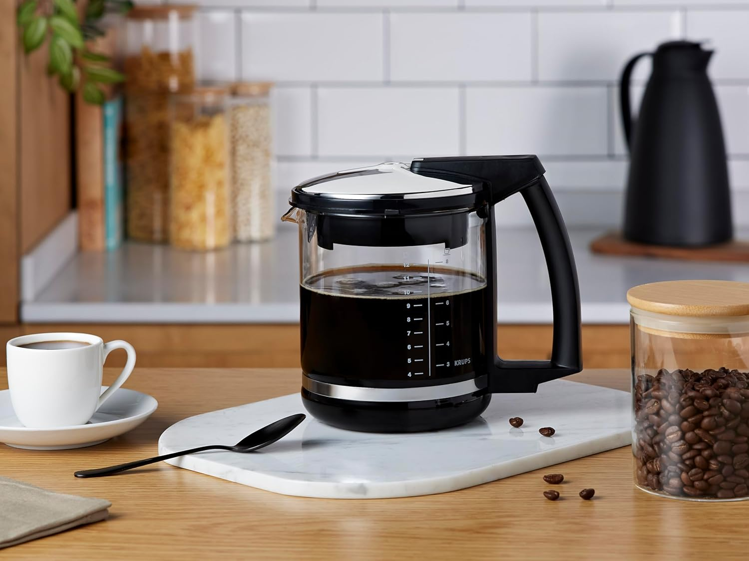 Krups F 046 42 Glass Jug to T 8 (Art. 468) Espresso/Coffee Machine Accessory Black