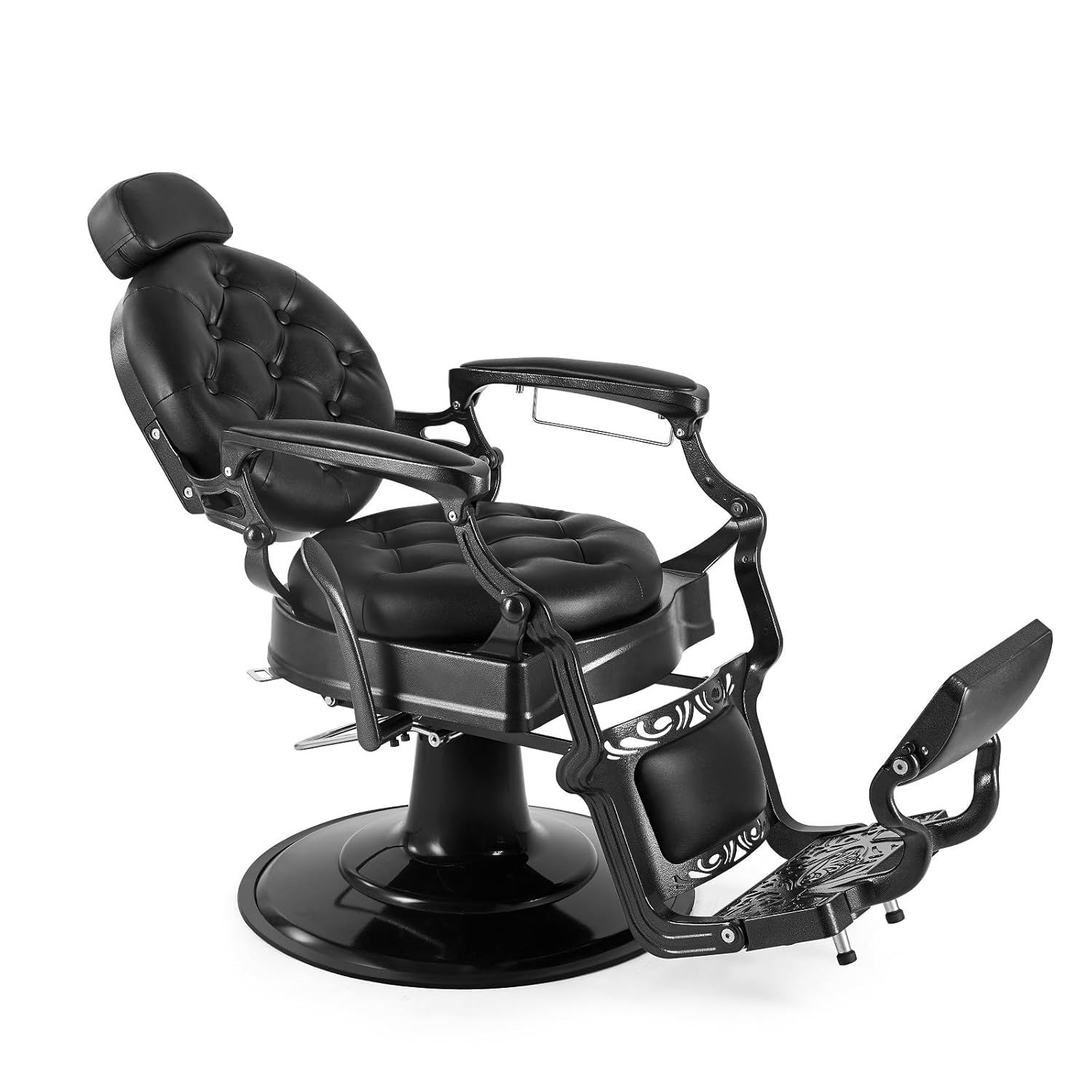 OmySalon Vintage Barber Chair All Purpose Heavy Duty, Hydraulic Recline Salon Beauty Styling Chair Retro, 360 Degree Swivel for Hair Stylist Tattoo