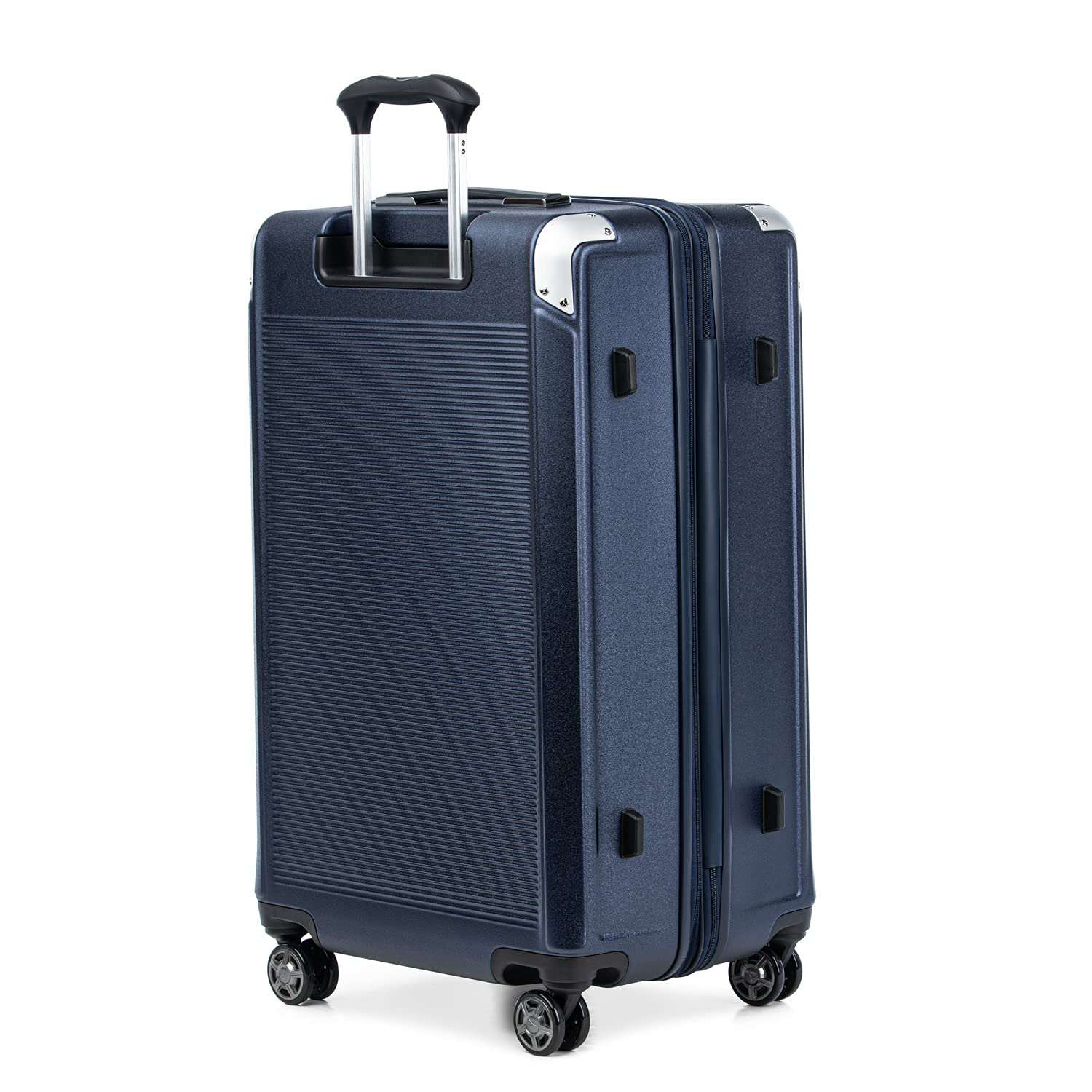 Travelpro Platinum Elite Hardside Expandable Checked Luggage, 8 Wheel Spinner, TSA Lock, Hard Shell Polycarbonate Suitcase, True Navy Blue, Checked Large 28-Inch
