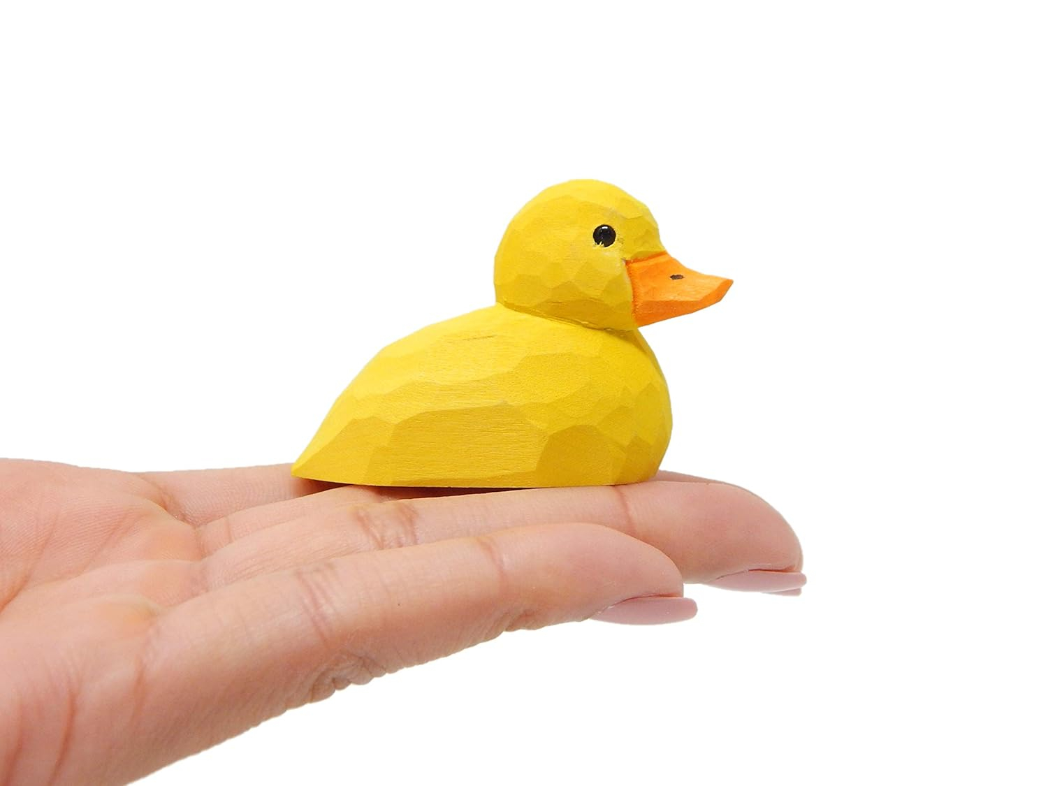 Hand-Carved Mini Duck Figurine - Mini Wooden Duck Figurine, Handmade Waterfowl Carving, Decoration, Decoy, Small Animal Ornament & Rustic Home Decor Gift