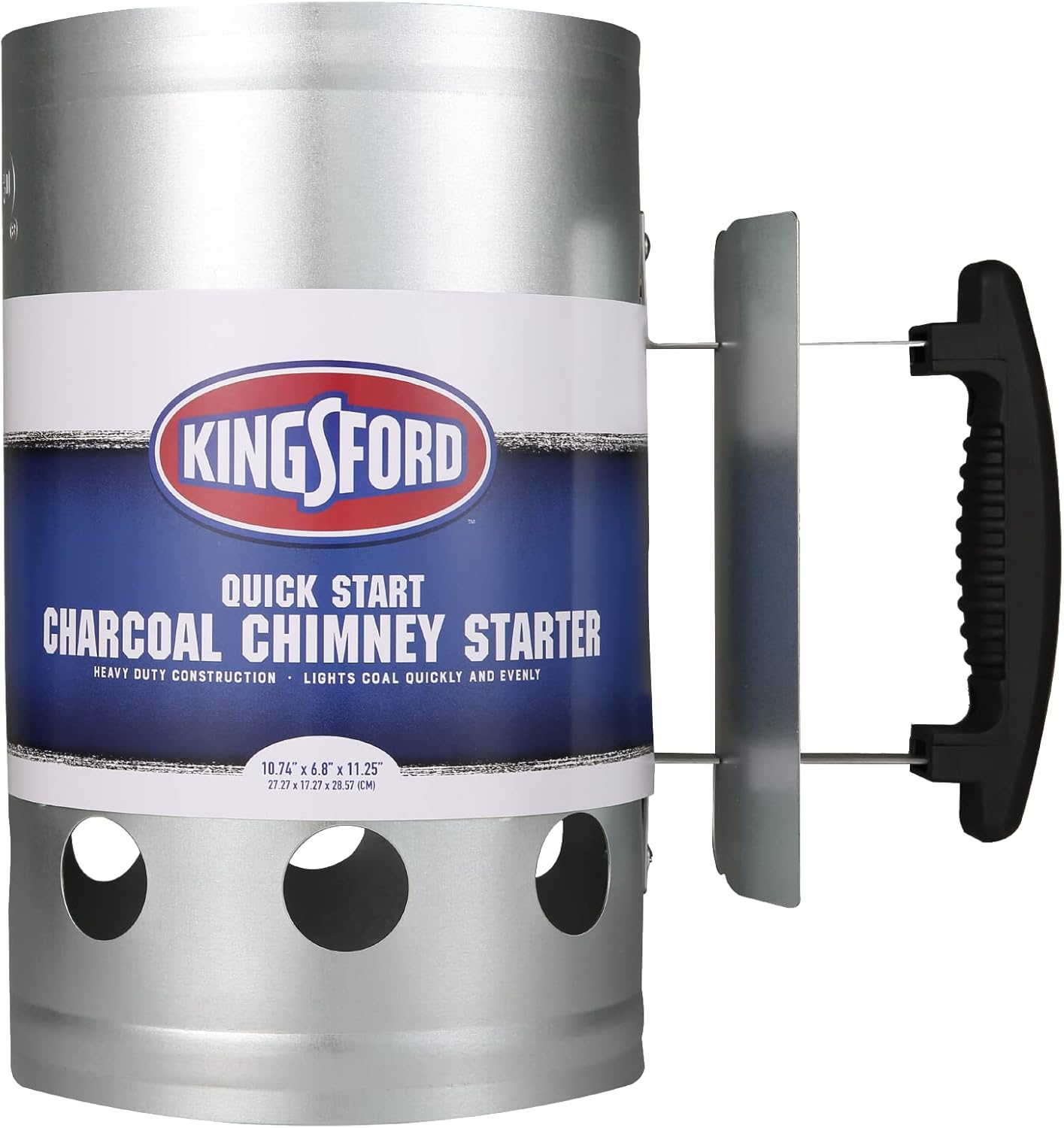 Kingsford Quick Start Zinc-Plated Steel Charcoal Chimney Starter