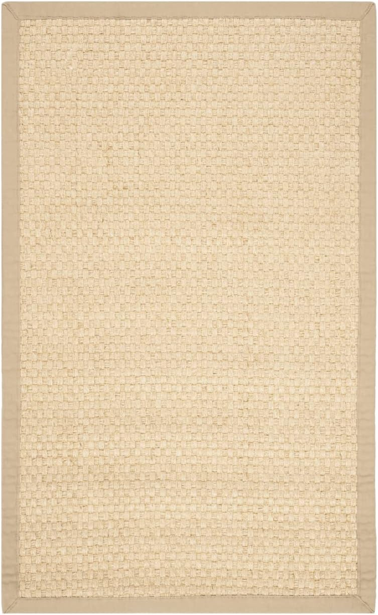 SAFAVIEH Natural Fiber Emma Solid Area Rug, Natural/Beige, 2'6" x 4'