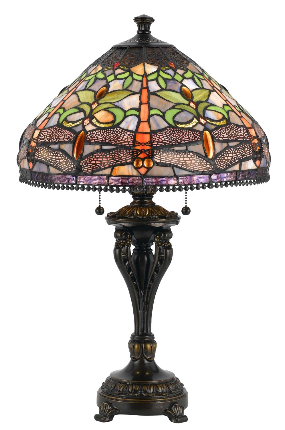 Cal Lighting, 60W X 2 Tiffany Table Lamp