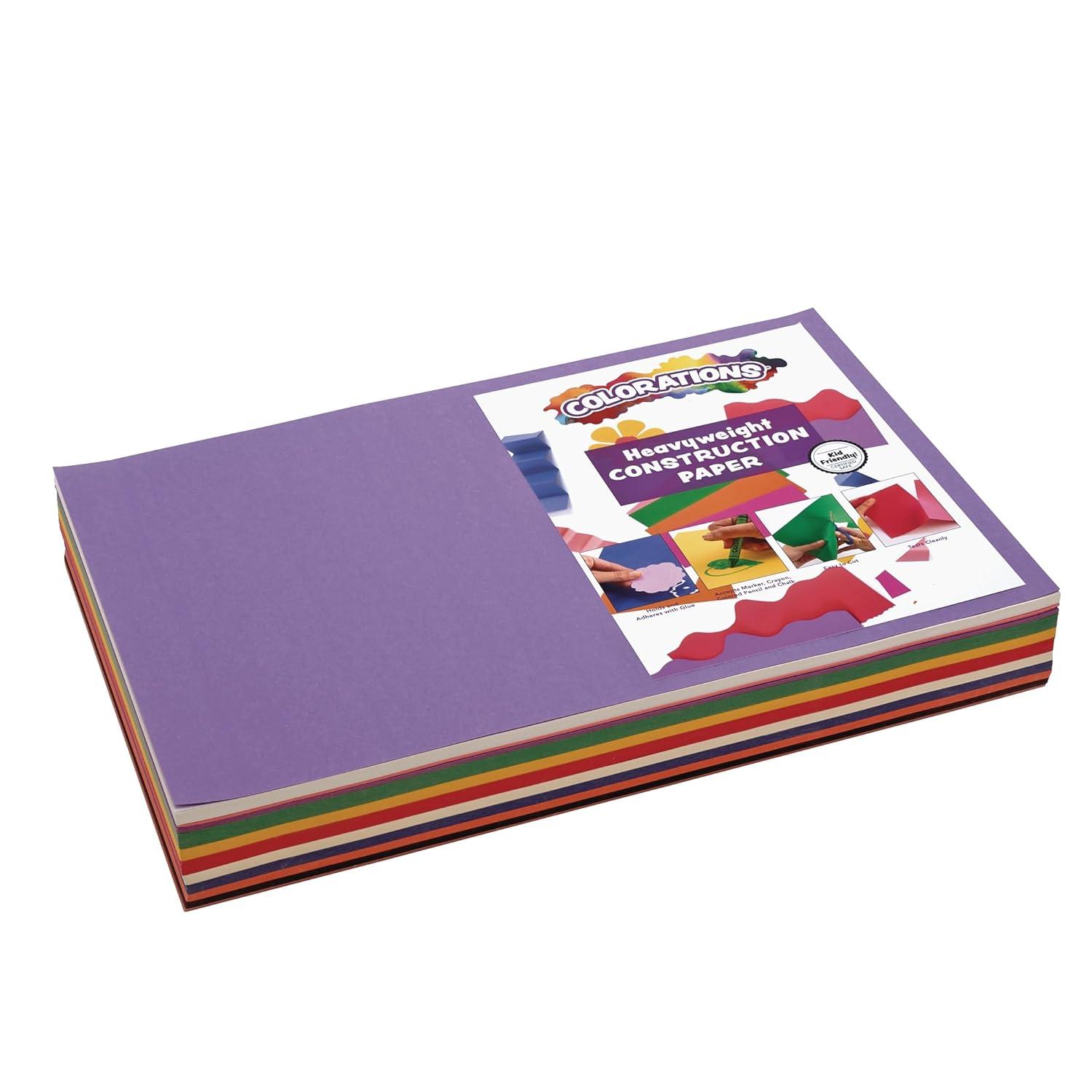 Colorations 12\" x 18\" Construction Paper Smart Pack ? 300 Sheets