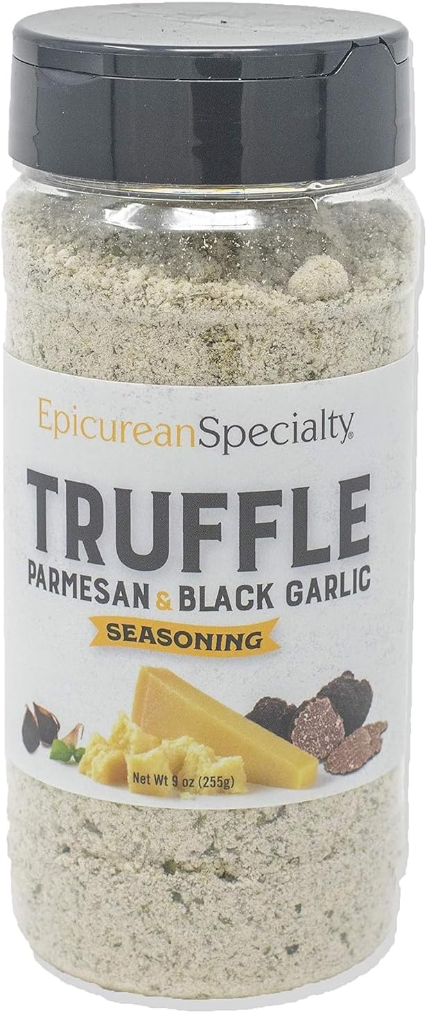 Epicurean Specialty Truffle Seasoning with Parmesan and Black Garlic 9 Ounce