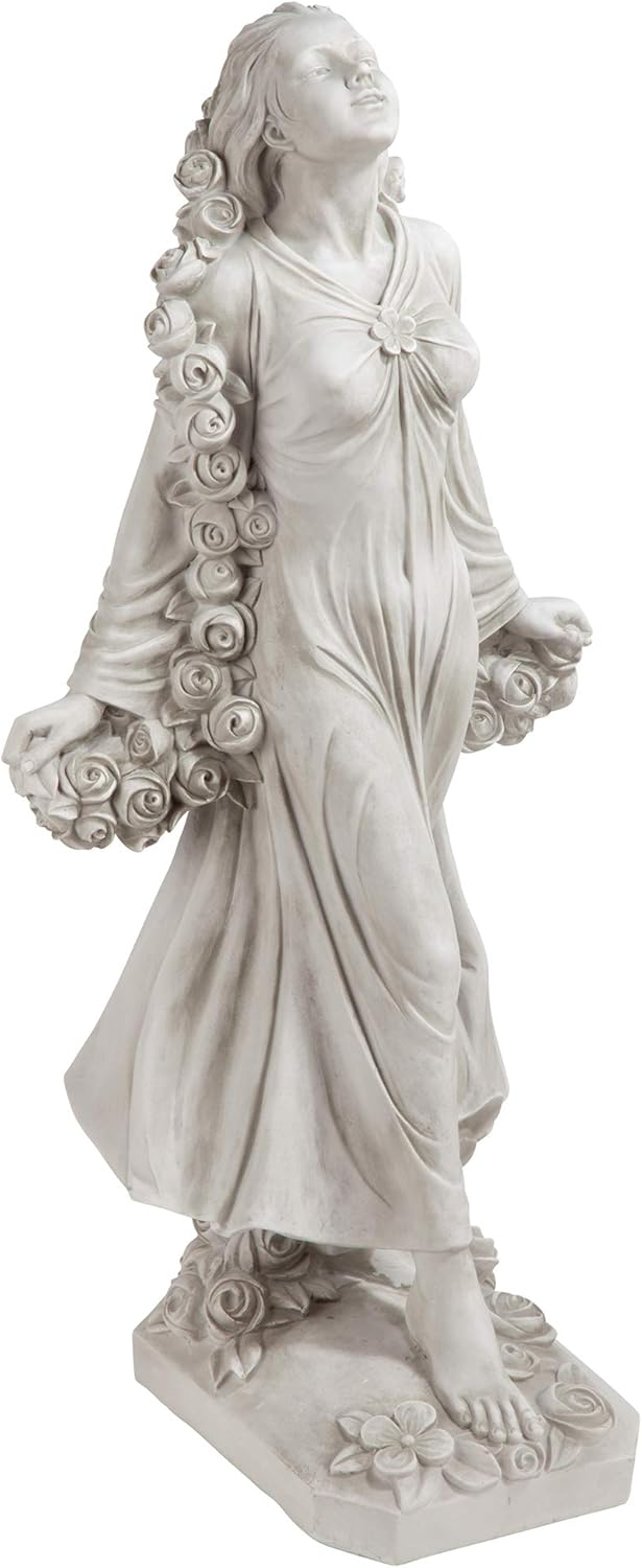 Antique Stone Finish Roman Goddess Flora Garden Statue