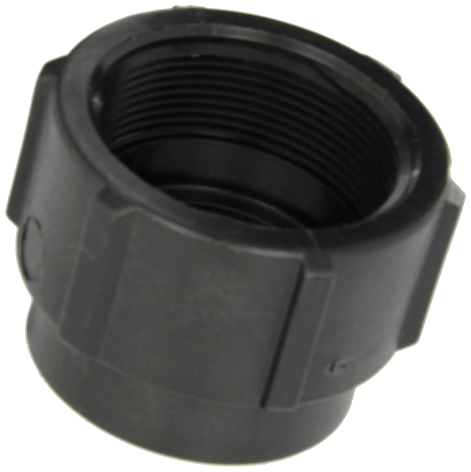 Black Polypropylene Schedule 80 Pipe Coupling, 1-1/2 in.