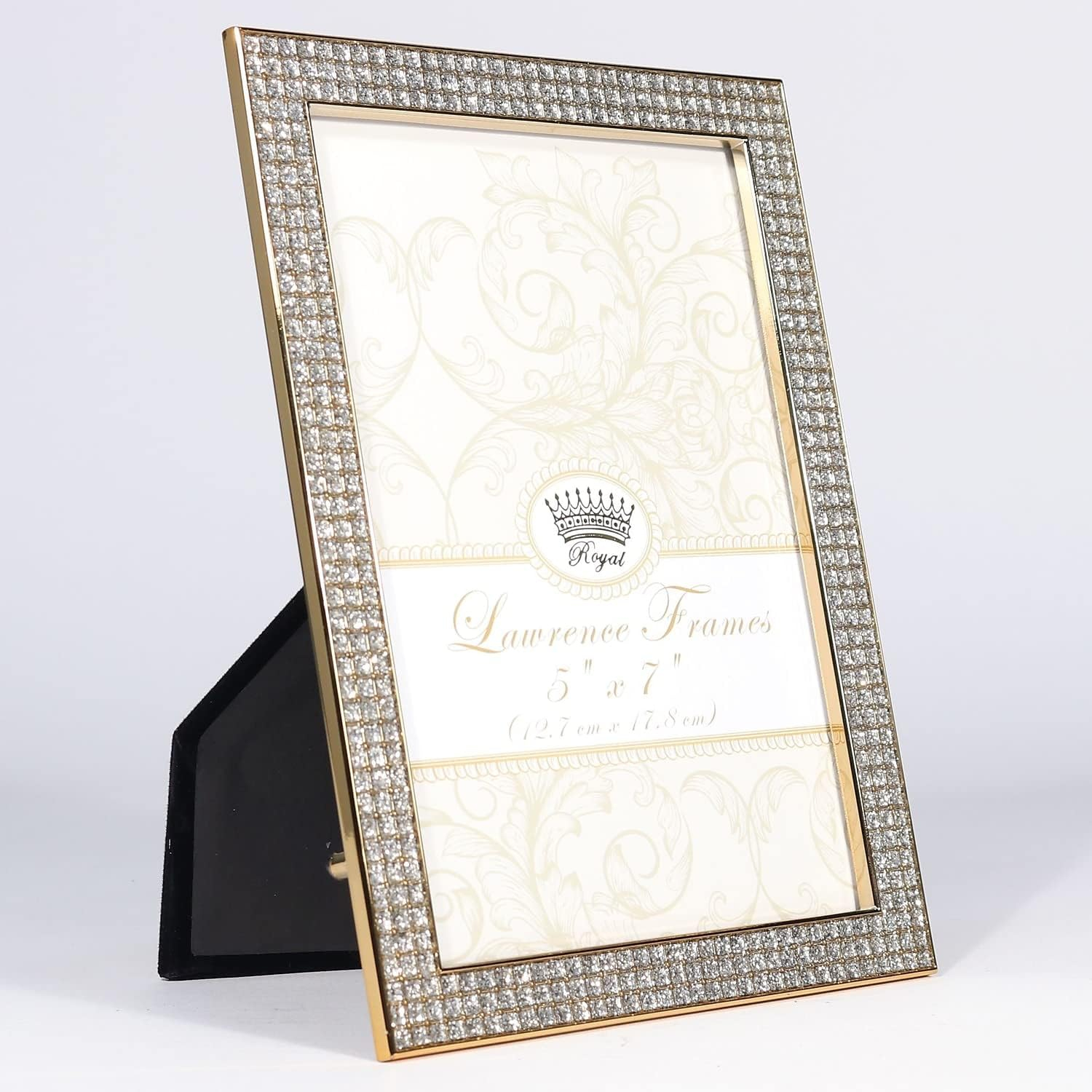 Lawrence Frames 5"W x 7"H Turner Gold and Glitter Metal Picture Frame (702457)
