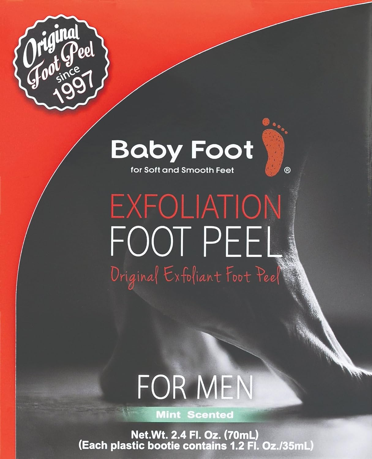 Baby Foot Exfoliation Foot Peel for Men - 1 Hour Treatment