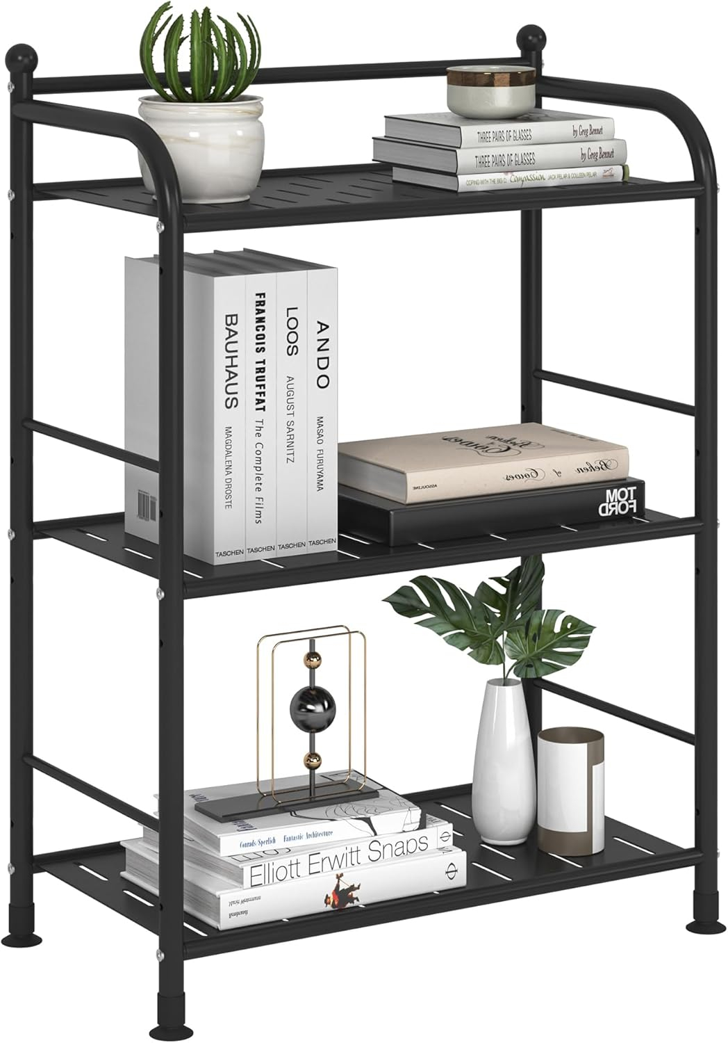 Rebrilliant Metal Shelf Storage Shelves, Living Room Shelves, Corner Kitchen Storage Shelves, Indoor Plant Shelves