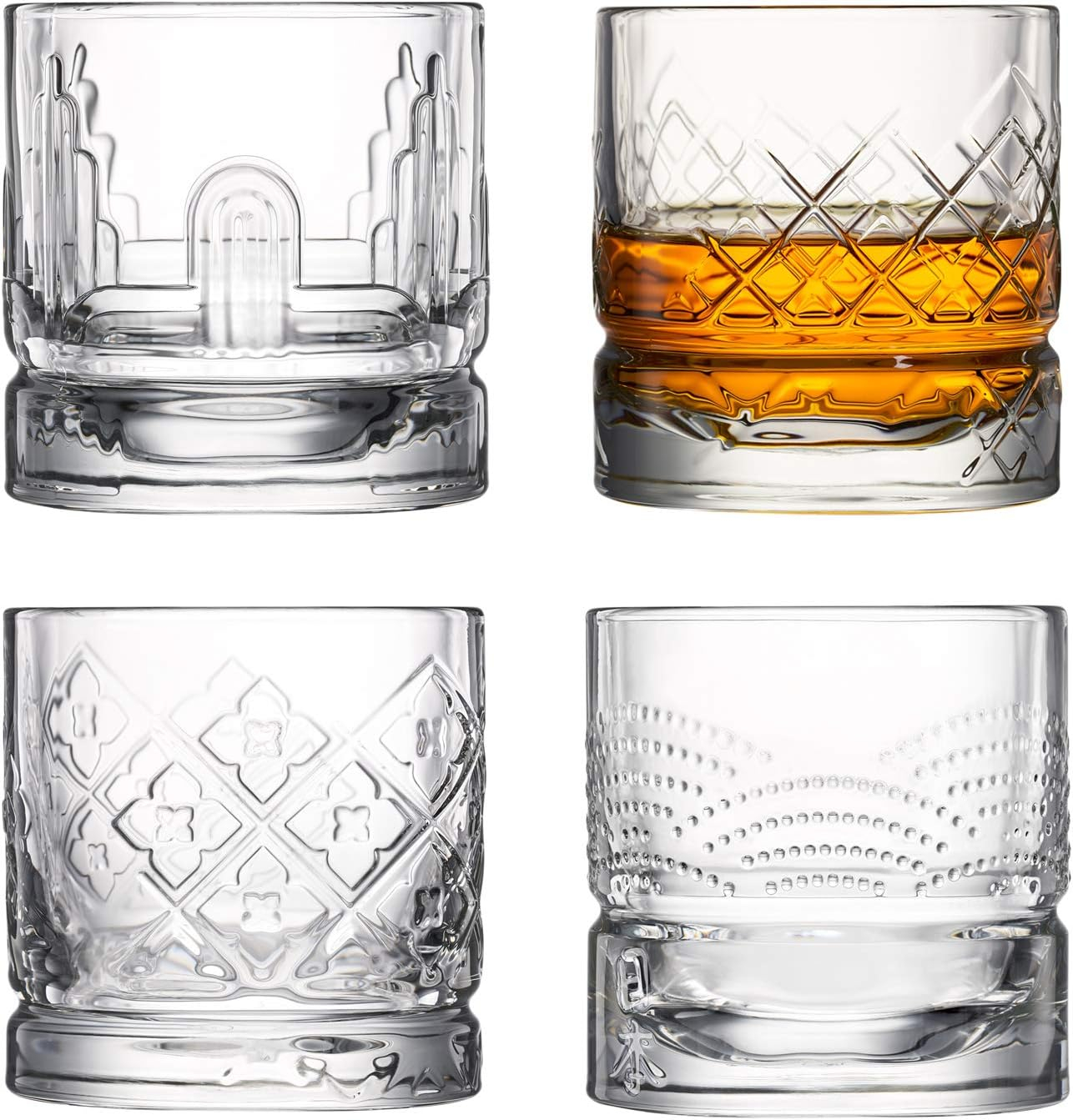 La Rochere Dandy Assorted Whiskey Glasses - Set of 4