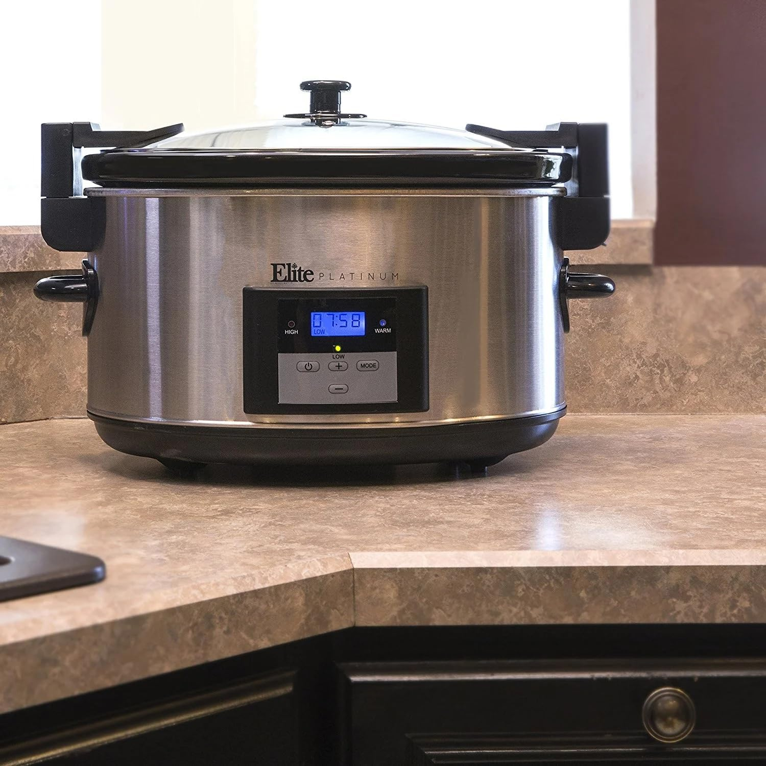 Maxi-Matic Elite Platinum MST-900V 8.5 Quart Stainless Steel Oval Slow Cooker