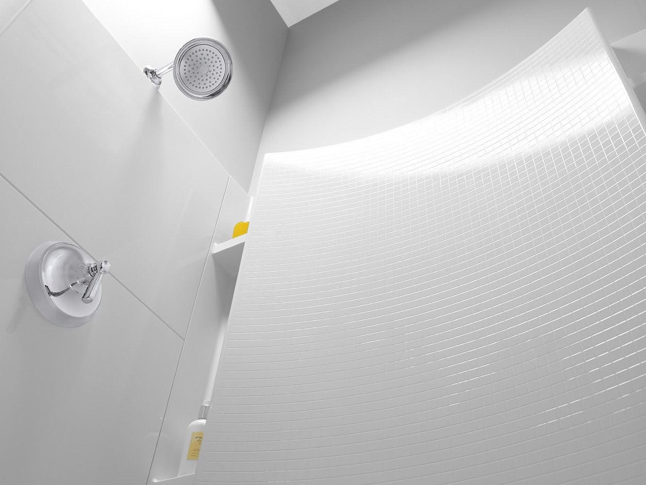 Accord White Vikrell 42" x 36" Four-Piece Shower Kit