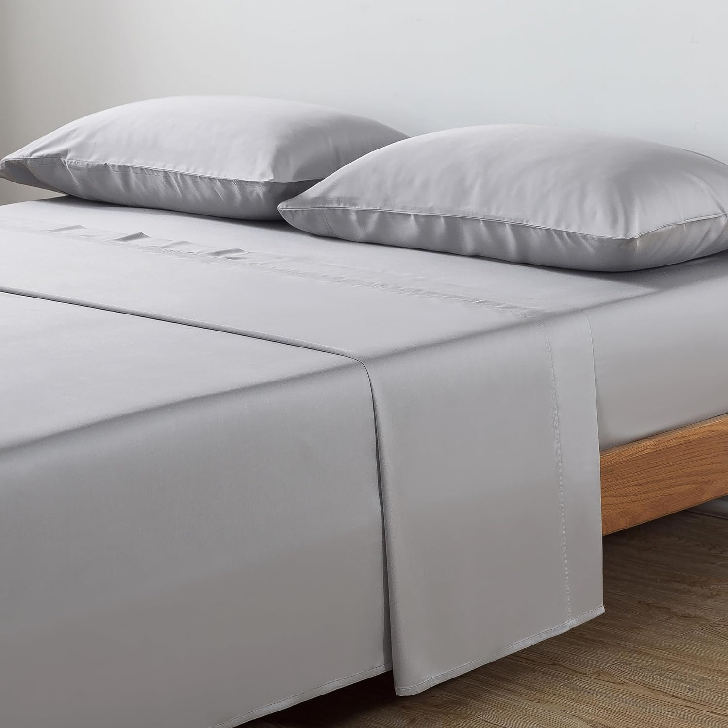 White Bamboo Deep Pocket King Sheet Set