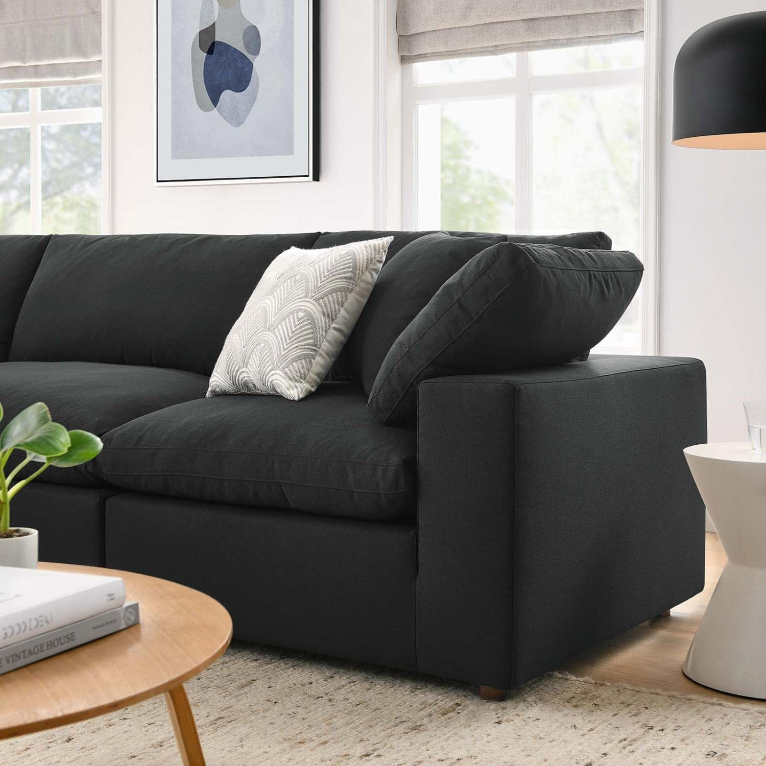 Commix Down Filled Overstuffed 4 Piece Sectional Sofa Set-EEI-3356