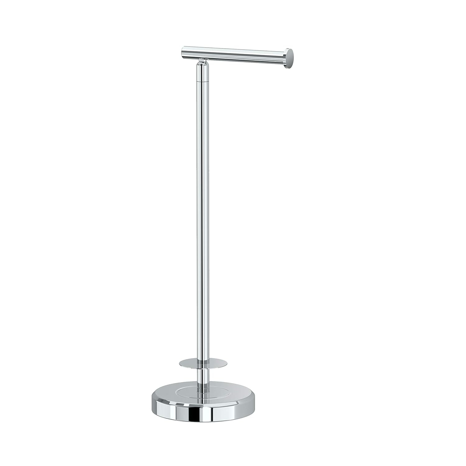 Gatco 1448C Latitude II 22" Standing Tissue Holder with Storage, Chrome