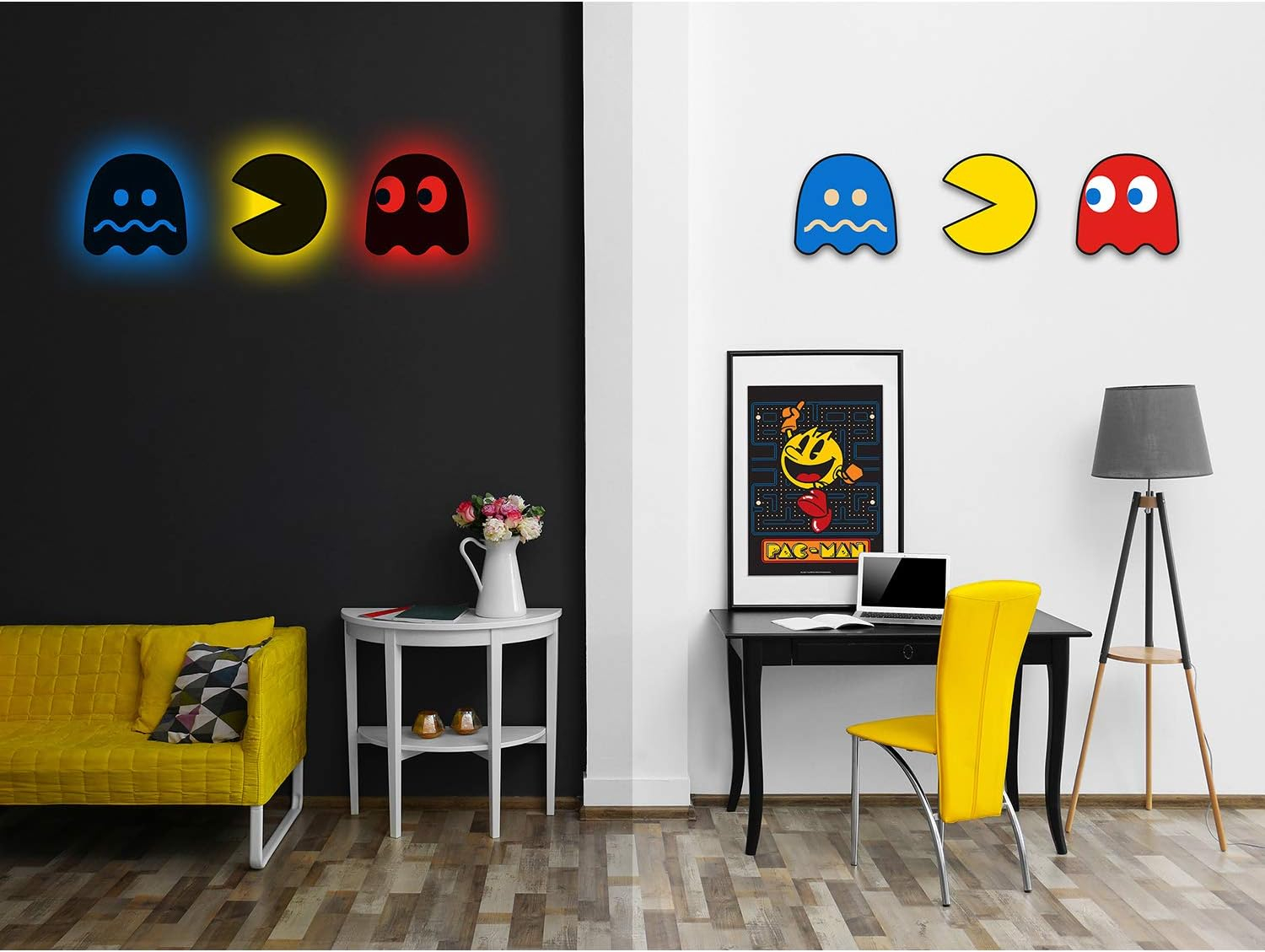 Arcade1Up Pac Man Red Ghost Silhouette Light Condition, Red Color