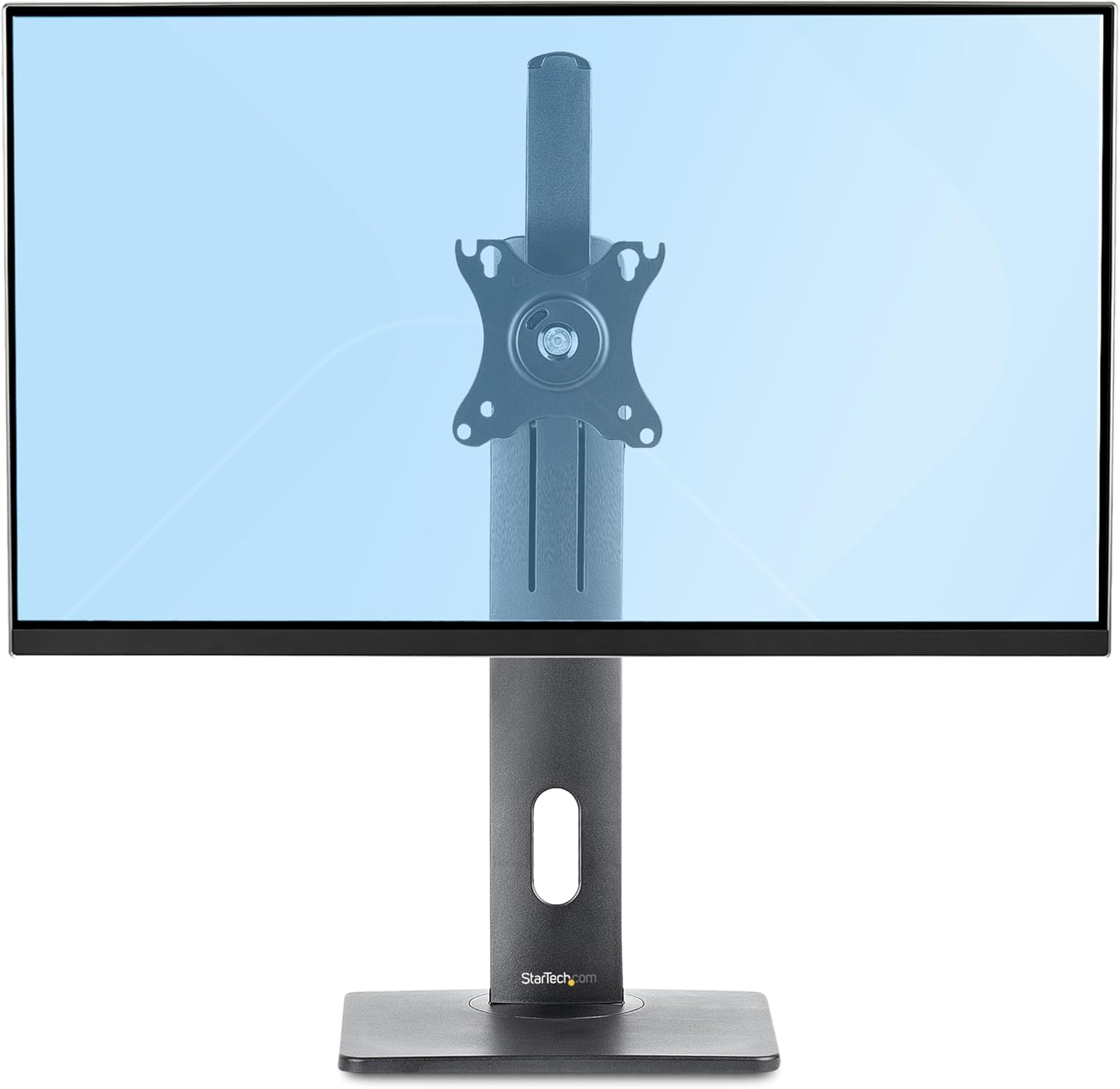 StarTech Free Standing Single Monitor Mount - Height Adjustable Monitor Stand - For VESA Mount Displays up to 32" (15lb/7kg) - Ergonomic Monitor Stand for Desk - Tilt/Swivel/Rotate