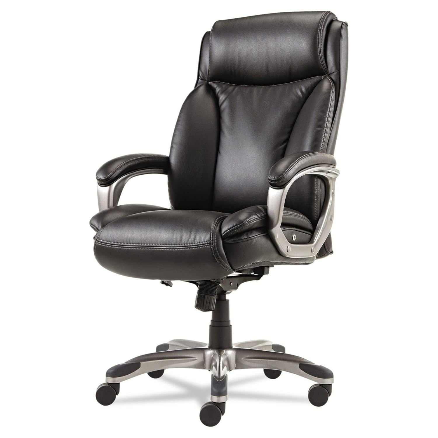 Alera Office Desk Chair, High-Back, Black/Graphite
