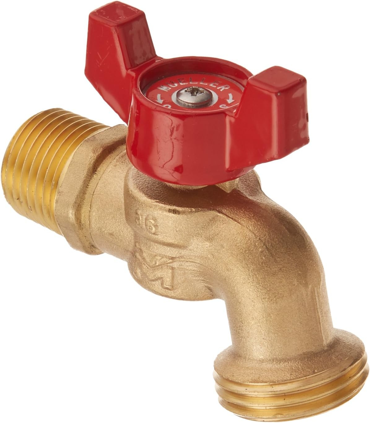 B & K 103-053HN Hose Bibb, 1/2 x 1/2 in MPT x Male Hose, PTFE Softgoods