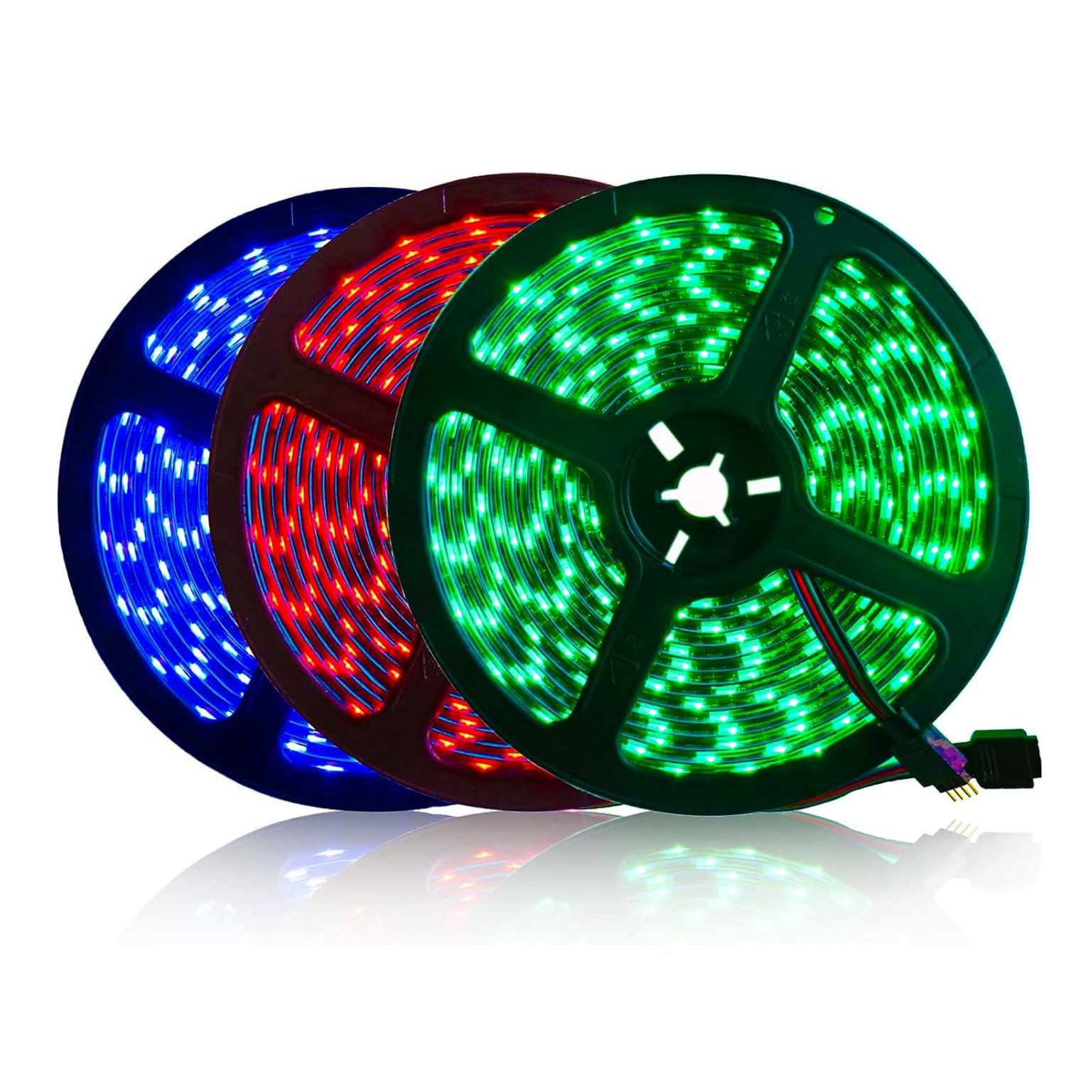 5M Black PCB 5050 RGB LED Strip Waterproof IP65 300 SMD Black PCB Board DC 12V Flexible Light