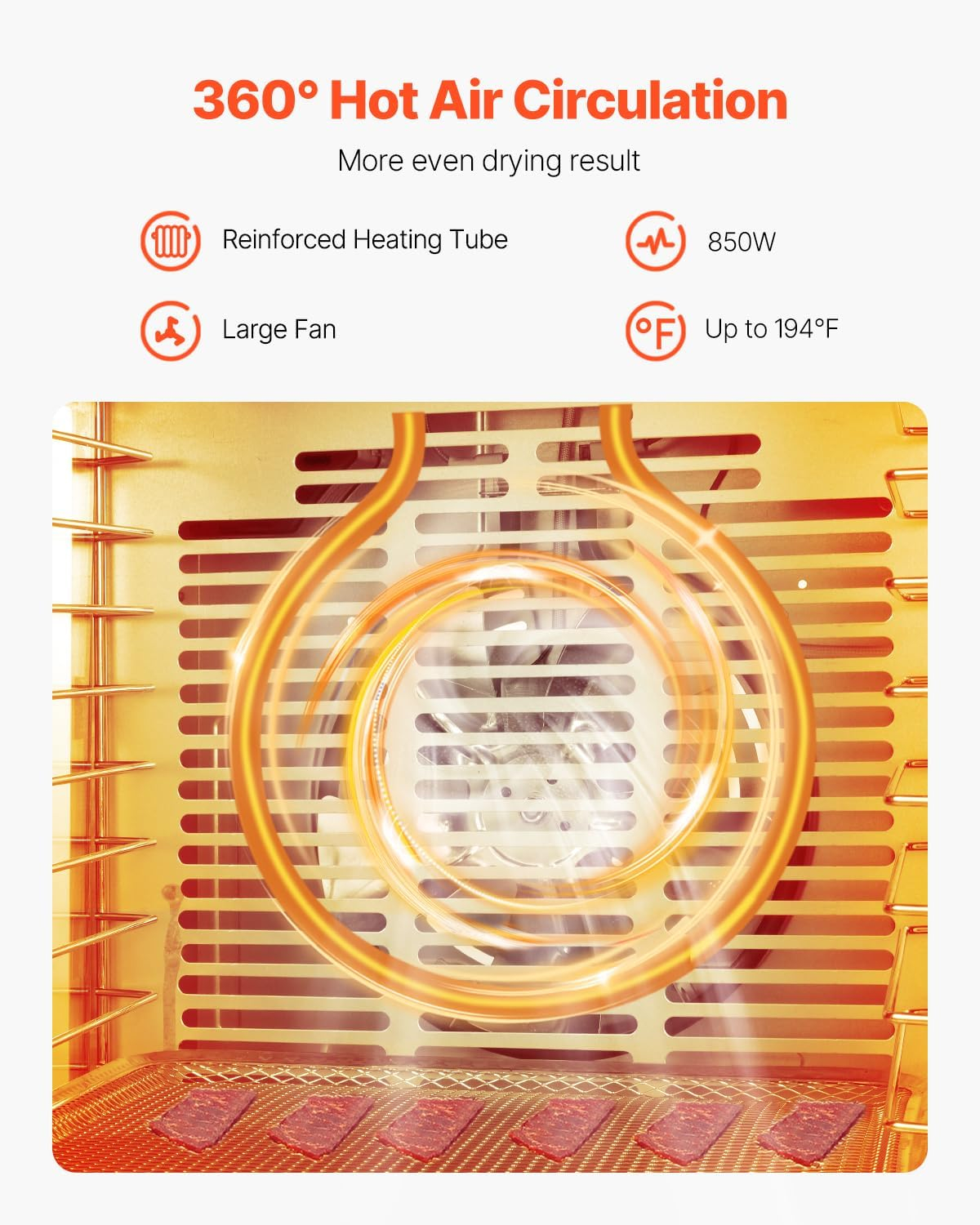 VEVOR Food Dehydrator, 12 Stainless Steel Trays Dehydrators Machine, 850W Food Dryer with Adjustable Temp & 24-Hour Timer, Dehydrator for Food and Jerky, Meat, Fruit, Vegetables, Herbs, Dog Treats