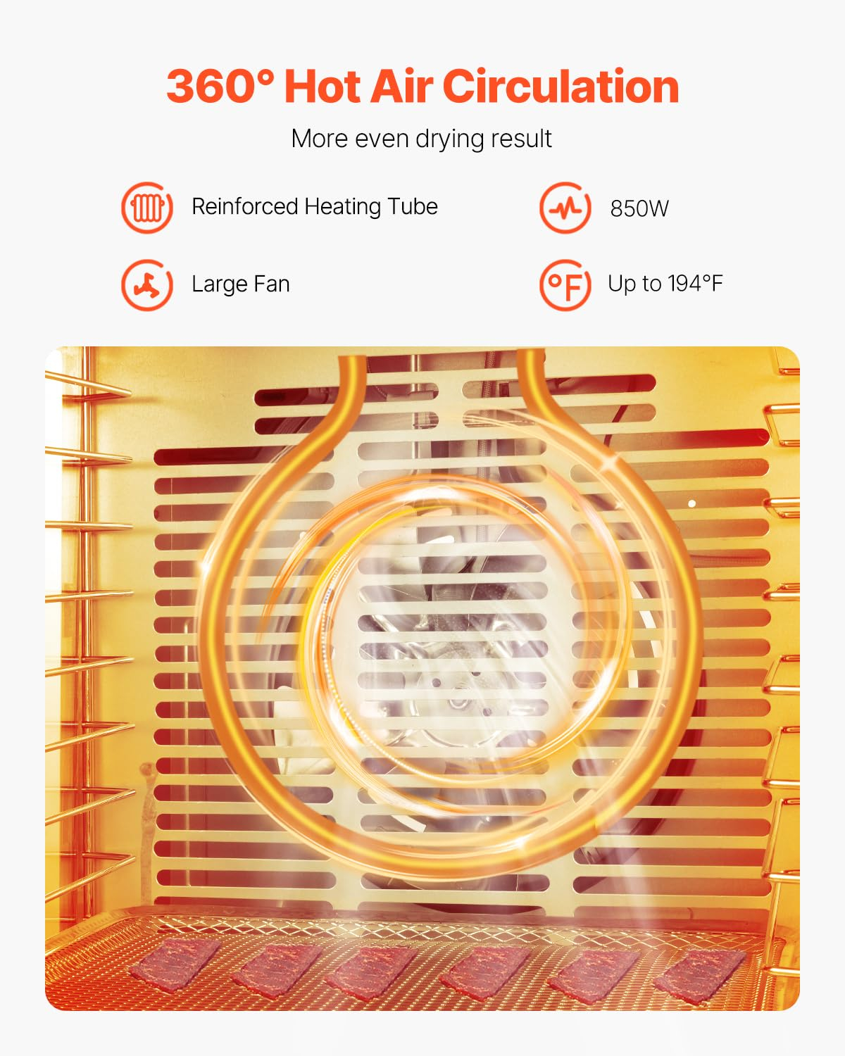 VEVOR Food Dehydrator, 12 Stainless Steel Trays Dehydrators Machine, 850W Food Dryer with Adjustable Temp & 24-Hour Timer, Dehydrator for Food and Jerky, Meat, Fruit, Vegetables, Herbs, Dog Treats