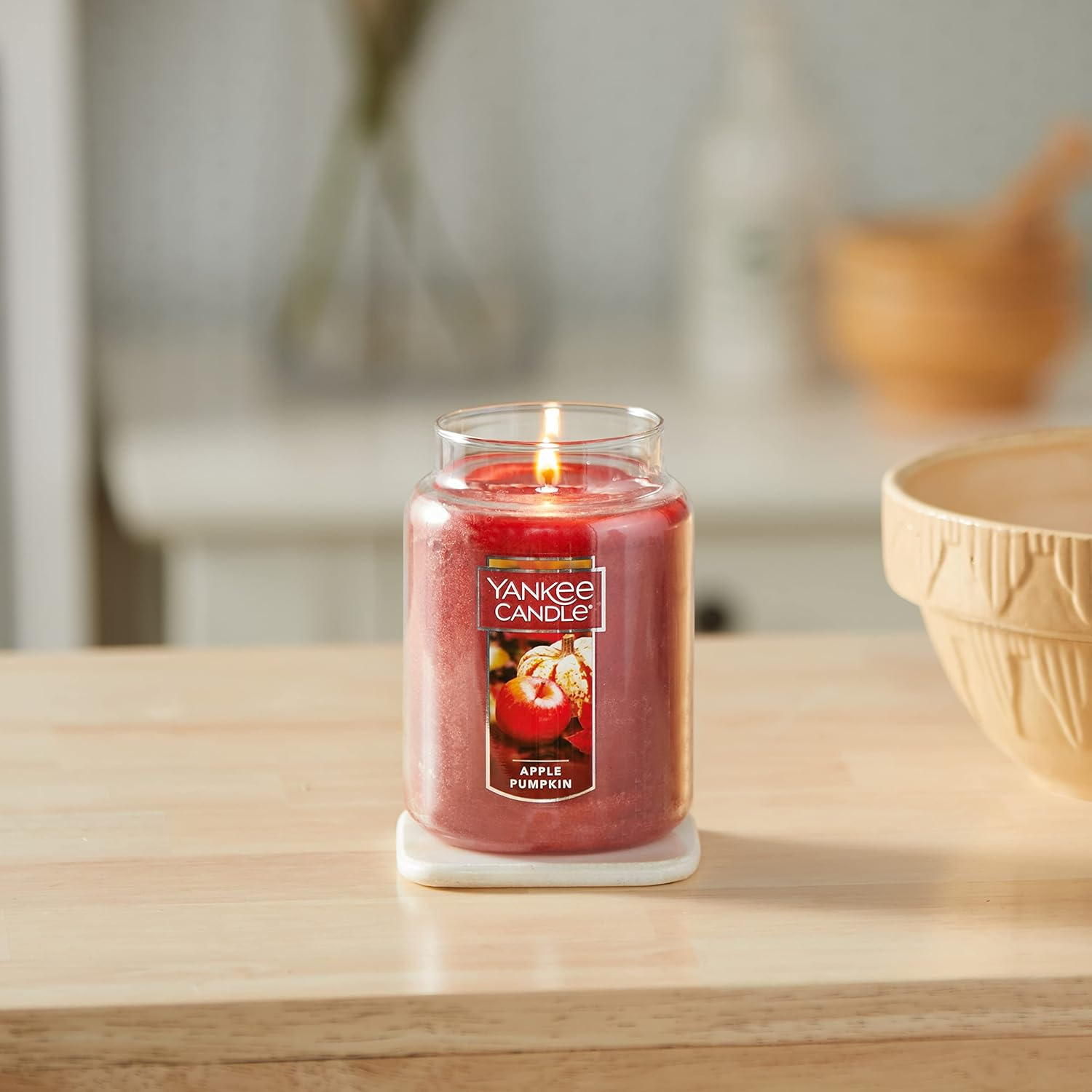 Red Apple Pumpkin Scented Large Jar Candle