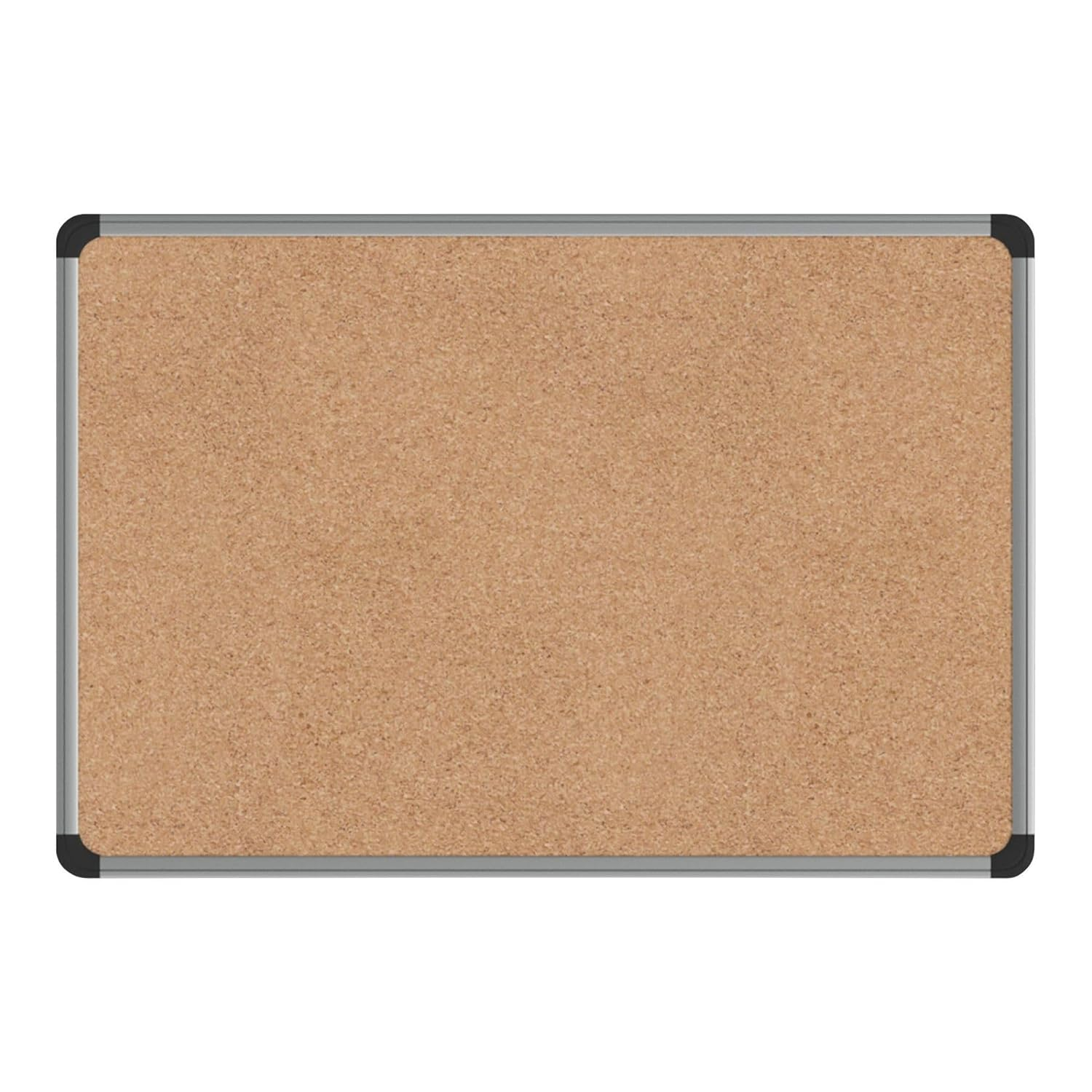Universal  Bulletin Board  Natural Cork  24 x 18  Aluminum Frame