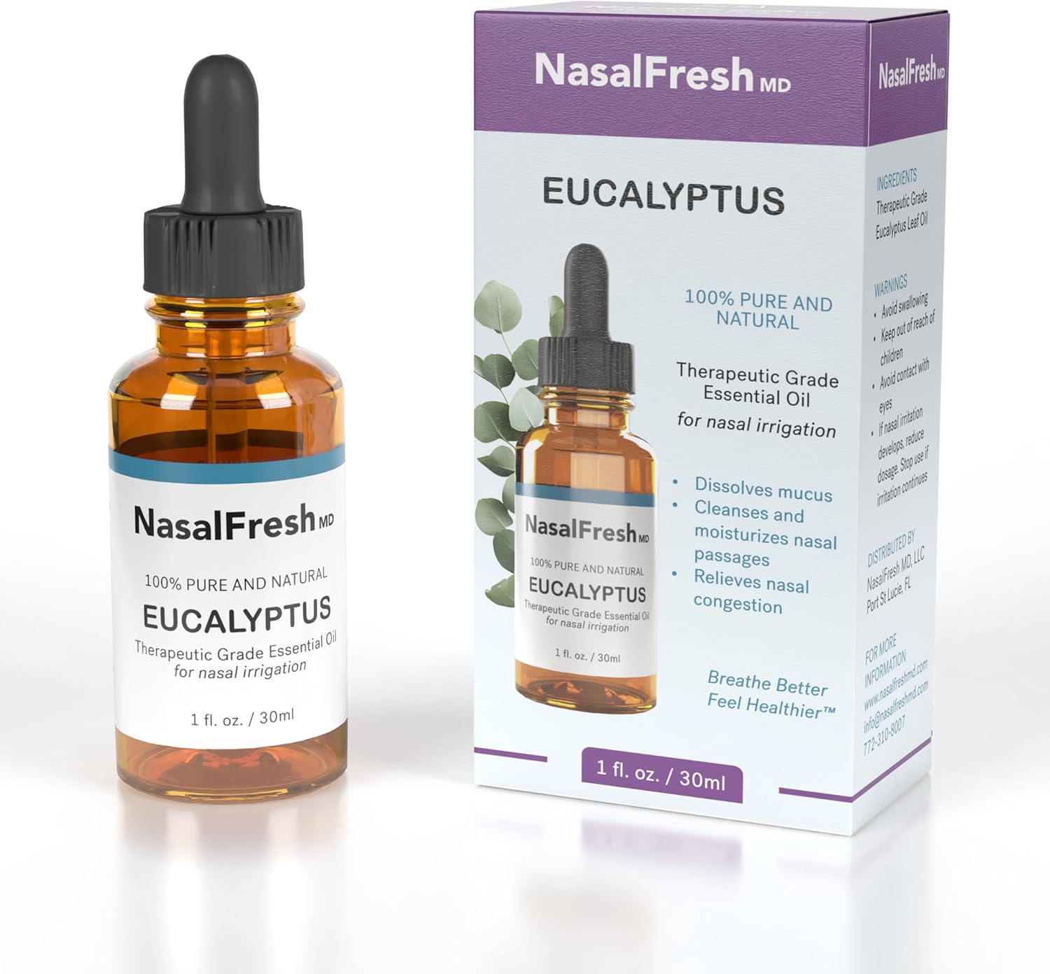 NasalFresh MD Therapeutic Grade Eucalyptus Essential Oil