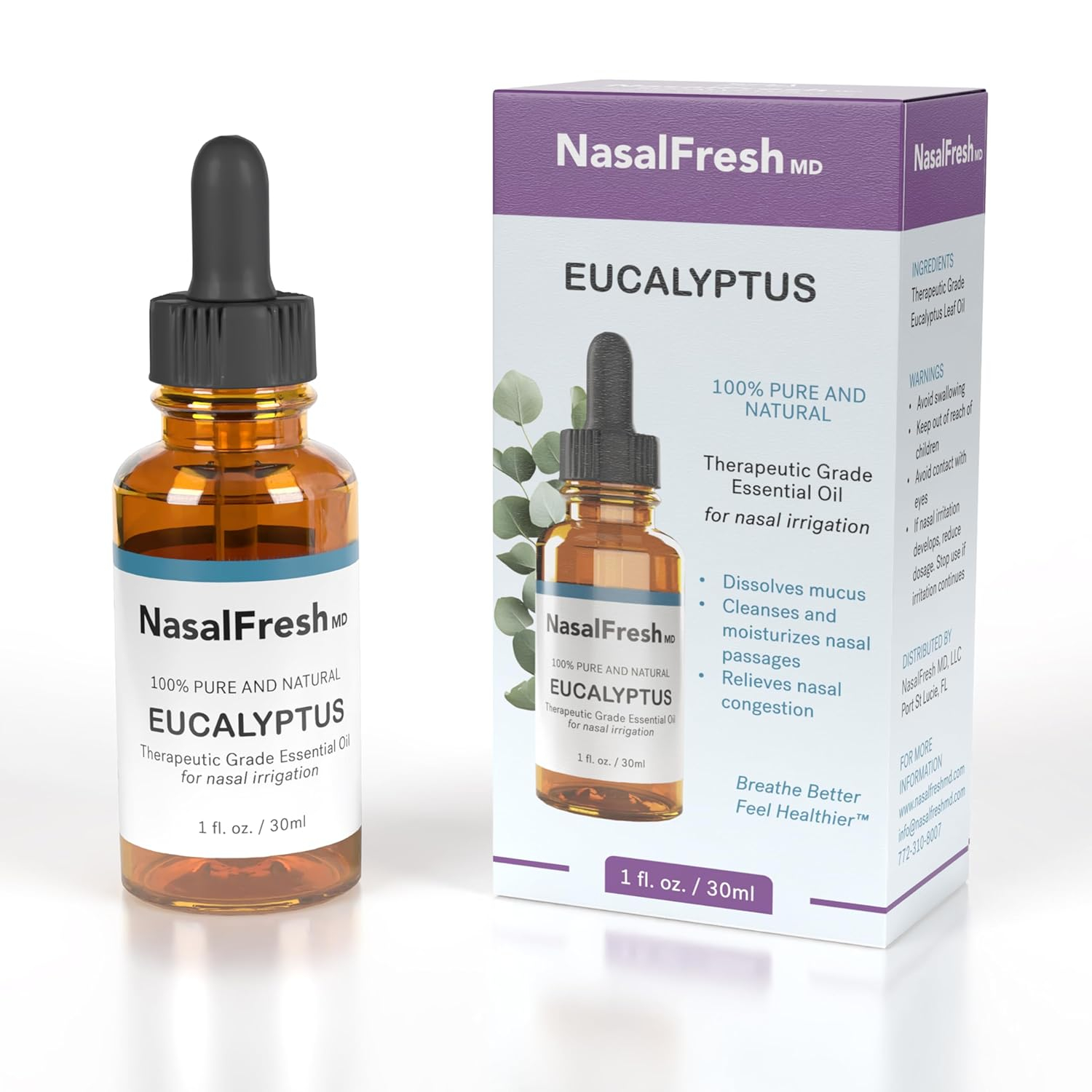 NasalFresh MD Therapeutic Grade Eucalyptus Essential Oil