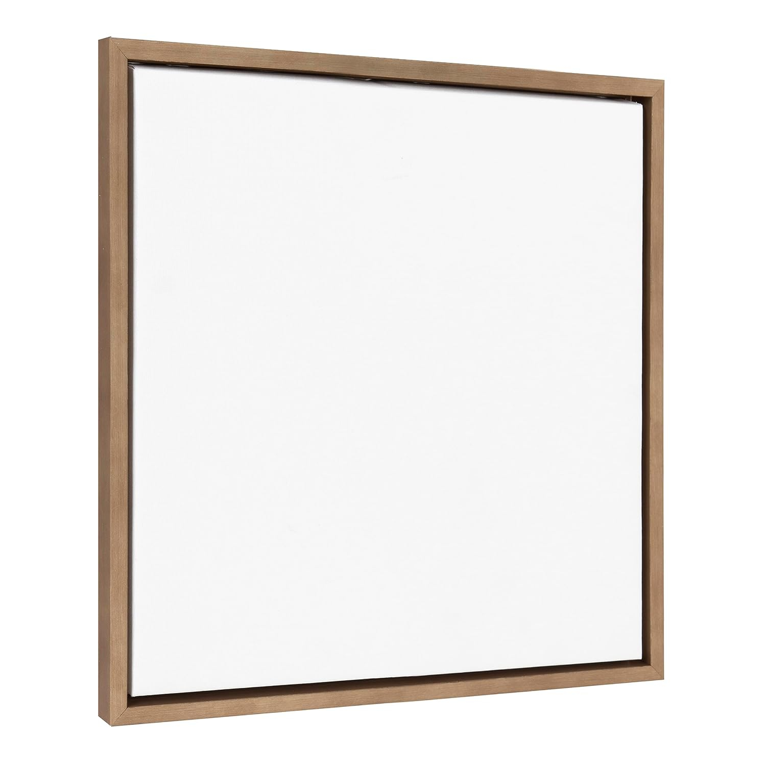 Kate and Laurel Sylvie Blank Framed Canvas Wall Art, 22x22 Gold, Modern Empty Canvas for Paint-Your-Own Art, Premium Canvas Already Framed