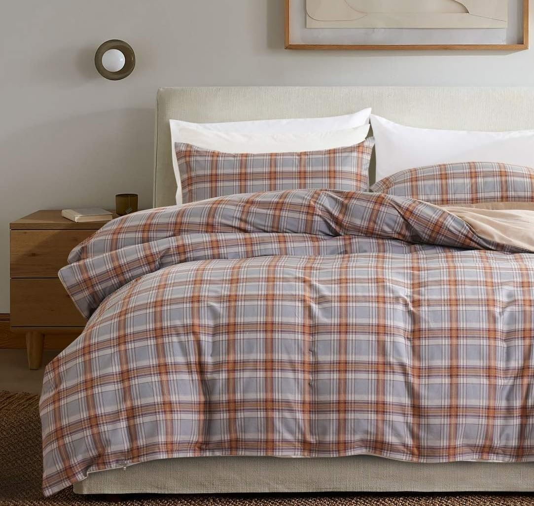 Queen White and Green Floral Reversible Microfiber Comforter Set