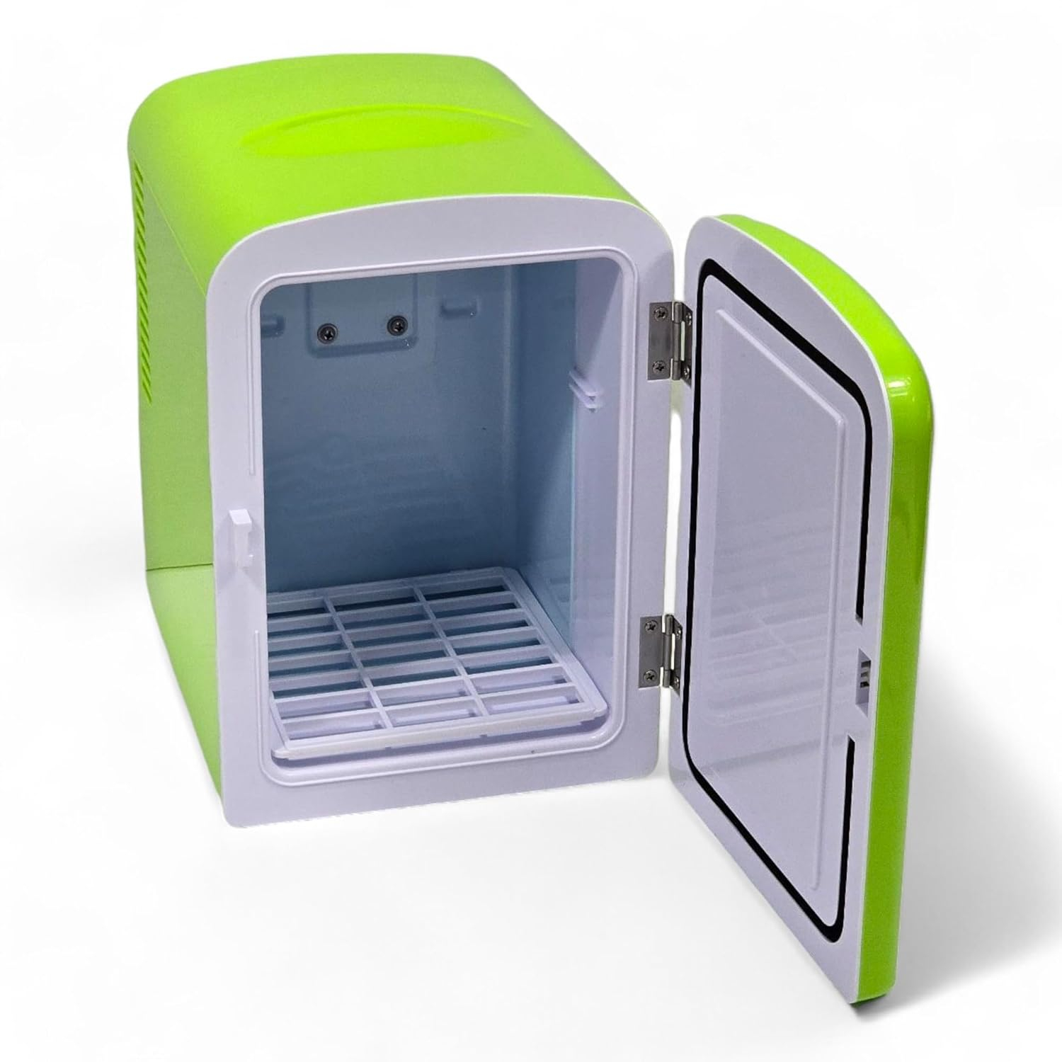 Mountain Dew MIS134MD, Mini Portable Compact Personal Fridge Cooler, 4 Liter Capacity Chills Six 12 oz Cans, 100% Freon-Free & Eco Friendly, Lime