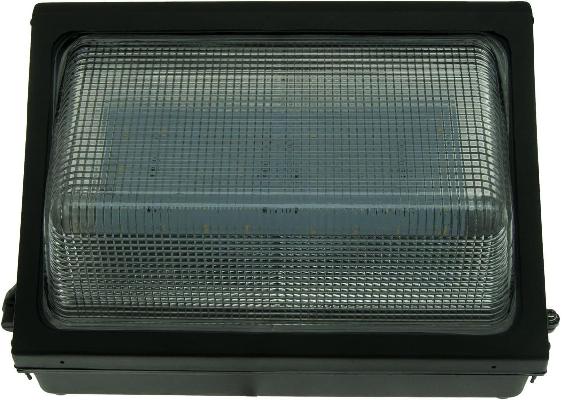 120-277V Forward Throw LED Wall Pack Light 40 watts 4843 lumens DLC and ETL with 5 Year Warranty. LED Wall Pack for Outdoor Wall and Area Lighting.