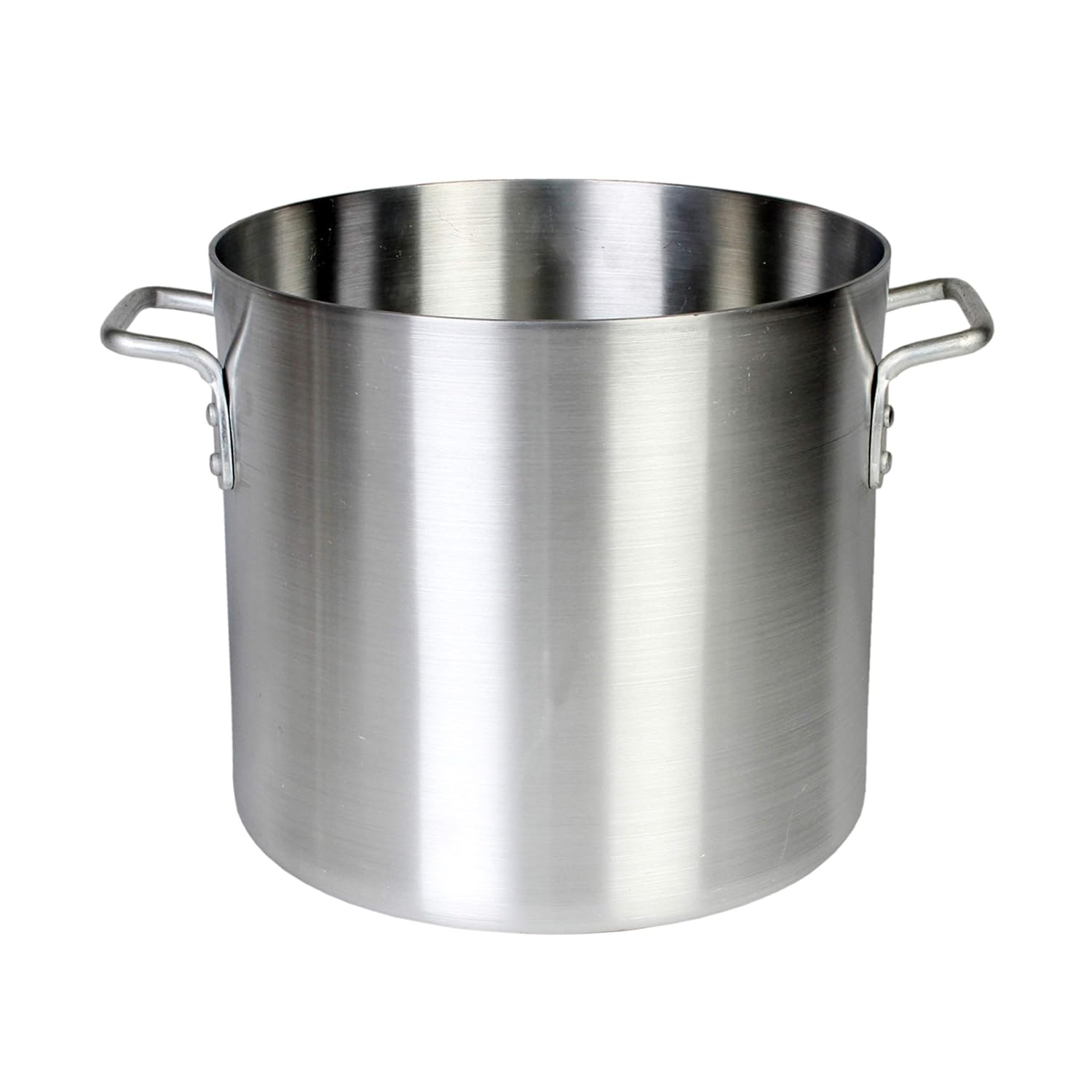 Heavy-Duty 40 Quart Silver Aluminum Stock Pot
