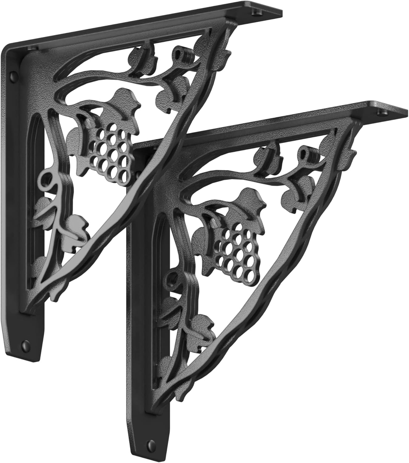 MADEIRA HEAVY DUTY STEEL FIREPLACE MANTEL BRACKETS, FLOATING SHELF, COUNTERTOP SUPPORT - HAND WELDED - 10" x 10" x 2"