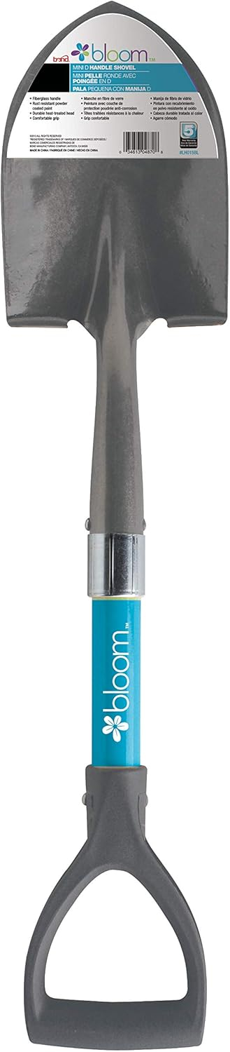 Bloom Mini D-Handle Shovel, Assorted Colors, Quantity 1