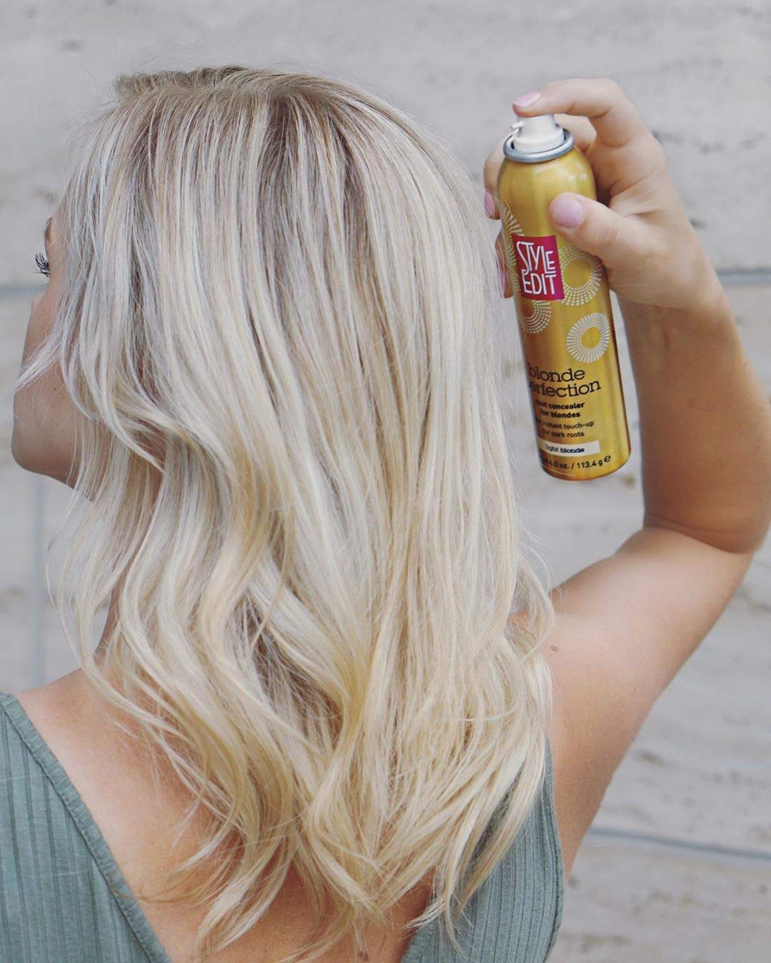 Medium Blonde Root Concealer Spray for Dark Roots
