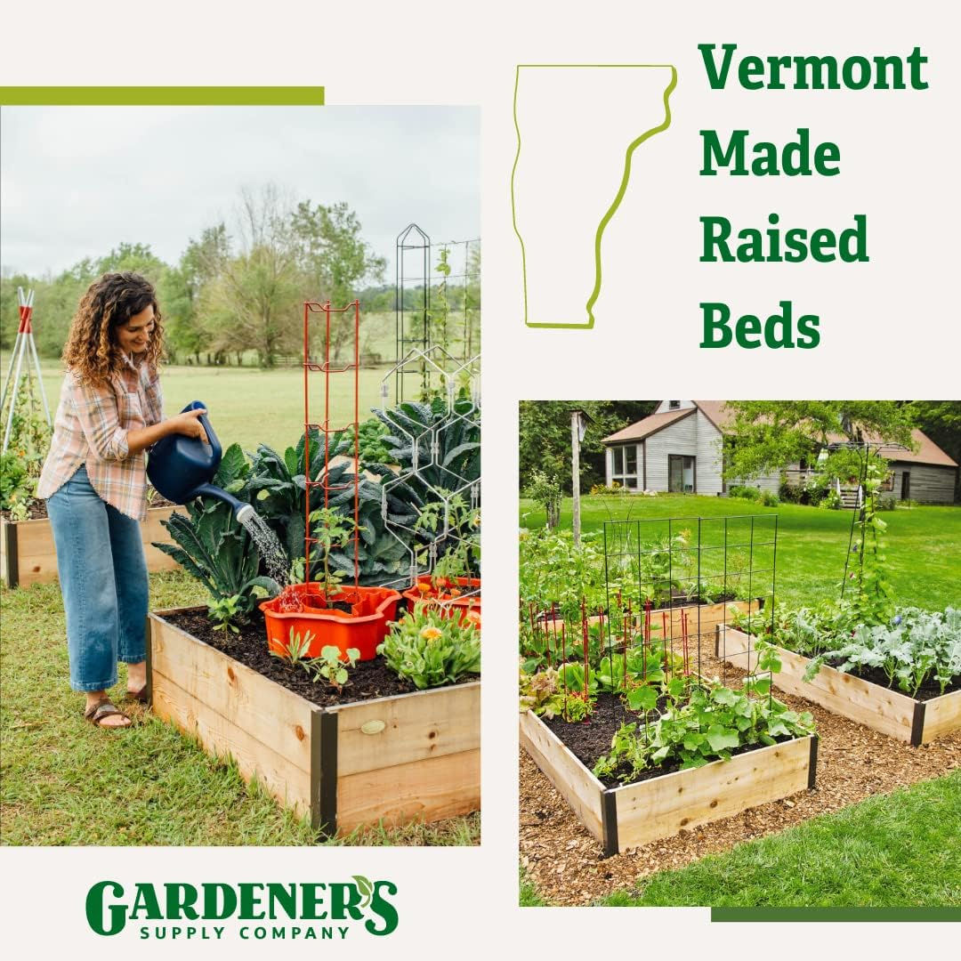 Extra Deep Cedar Raised Garden Bed with Aluminum Corners