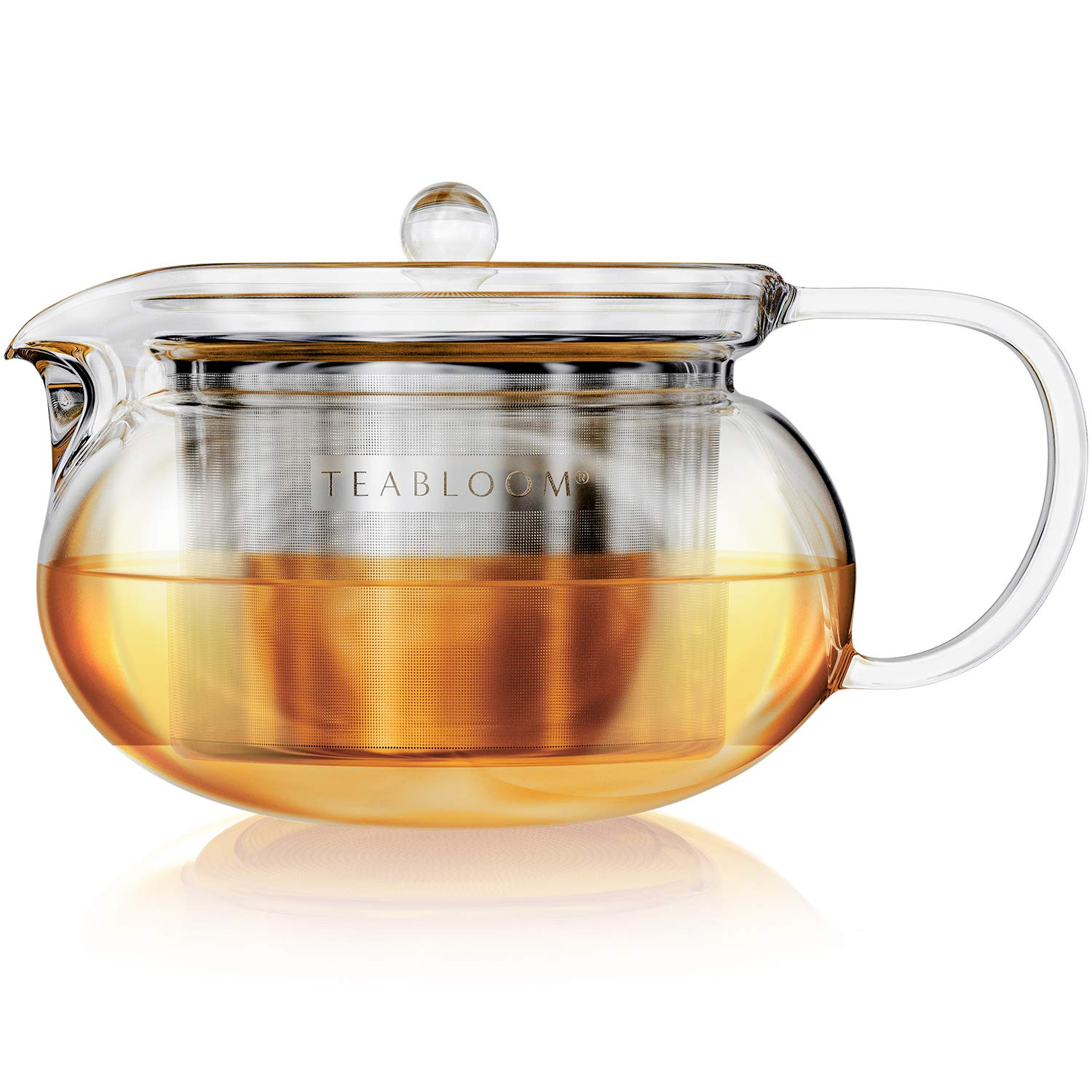 Teabloom 2-3 - CUP Clear Glass Dishwasher Safe Teapot