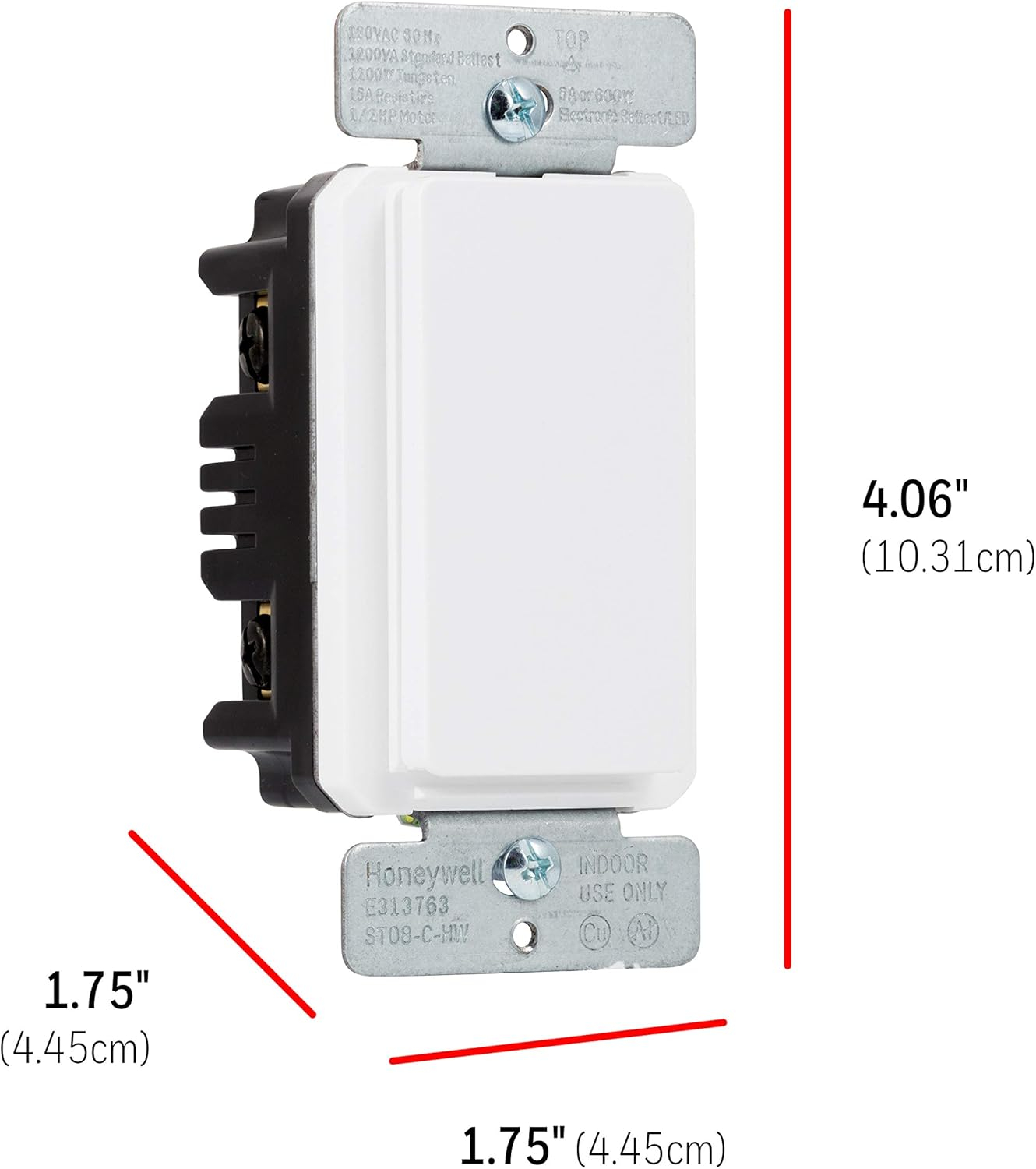 UltraPro Daysmart 7-Day In-Wall Digital Timer Switch, Presets/Countdown, Programmable Settings, Override, Sunrise/Sunset, Ideal for Indoor, Porch, Seasonal Lighting, LED, 40954 , White