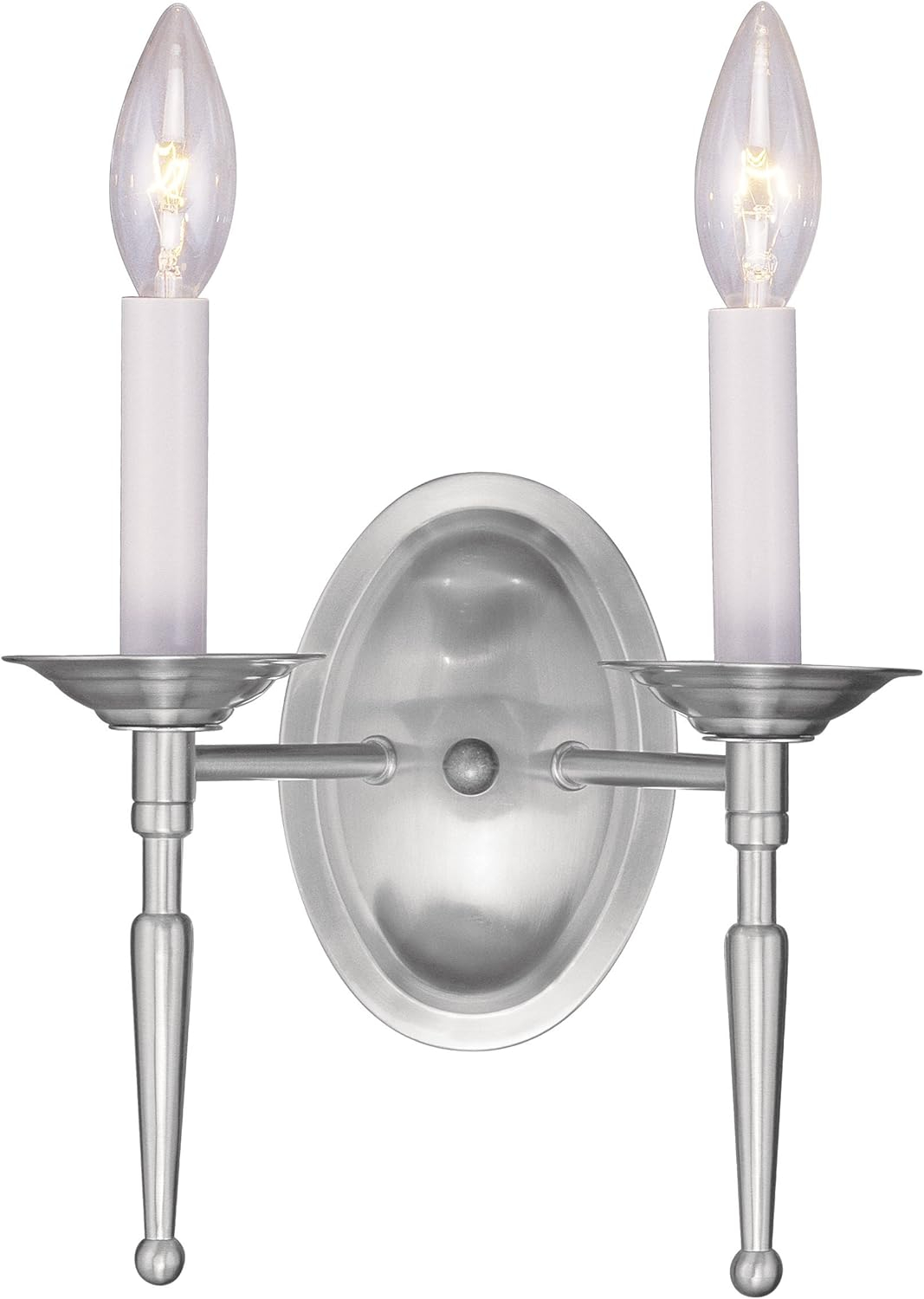 Livex Lighting Williamsburgh Wall Sconce in Brushed Nickel