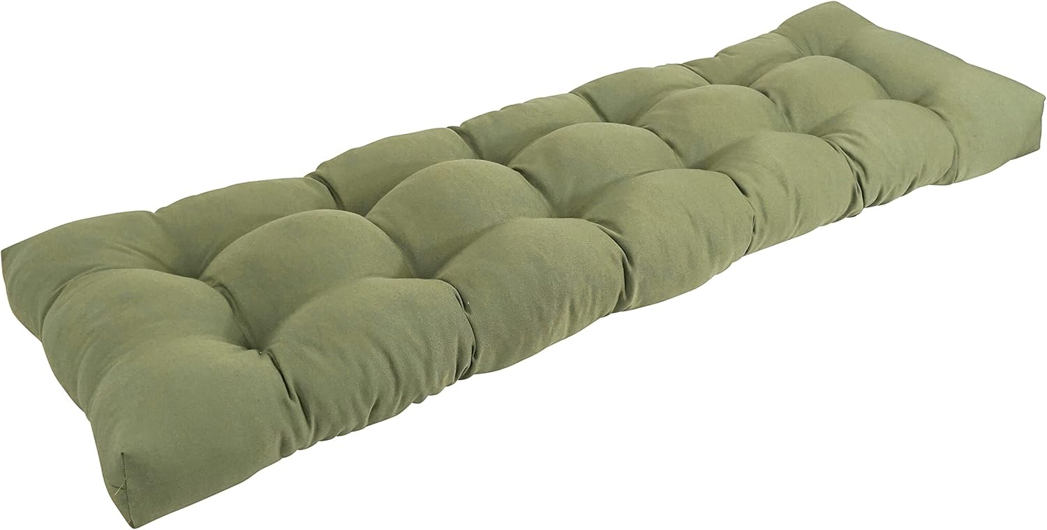 Blazing Needles 60-inch by 19-inch Tufted Solid Twill Bench Cushion