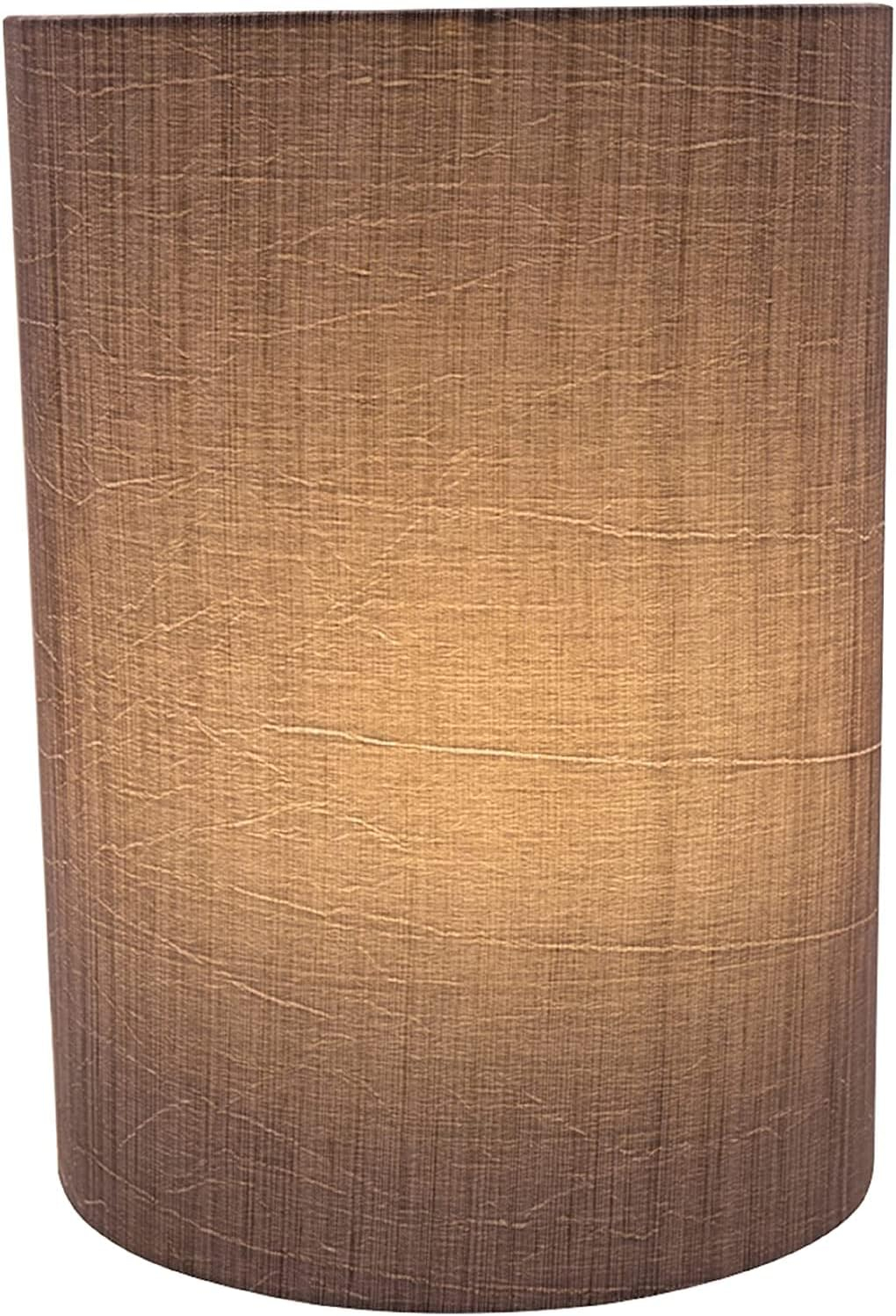 Aspen Creative 31259 Transitional Drum (Cylinder) Shaped Spider Construction Lamp Shade in Grey & Black, 8" wide (8" x 8" x 11")