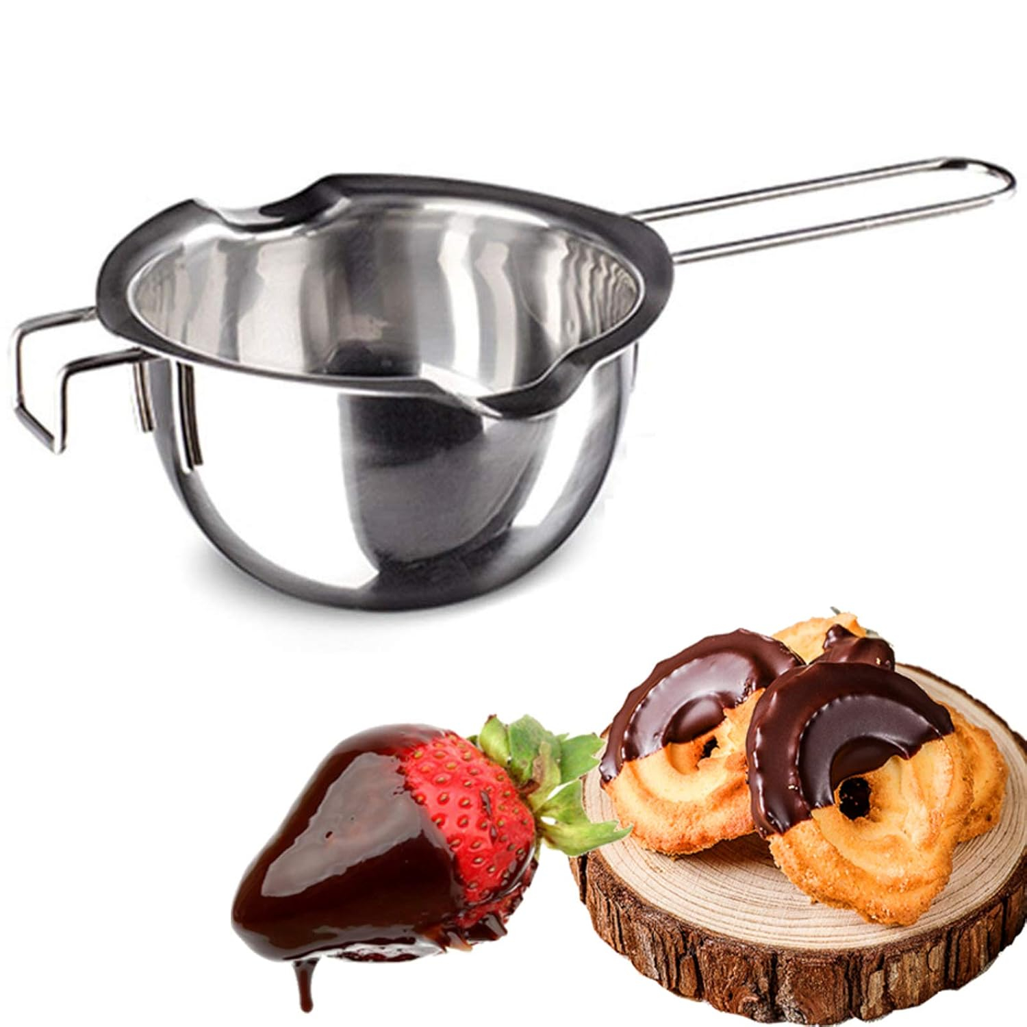 iPstyle Double Boiler Pot Chocolate Melting Pot - 400ml  Stainless Steel
