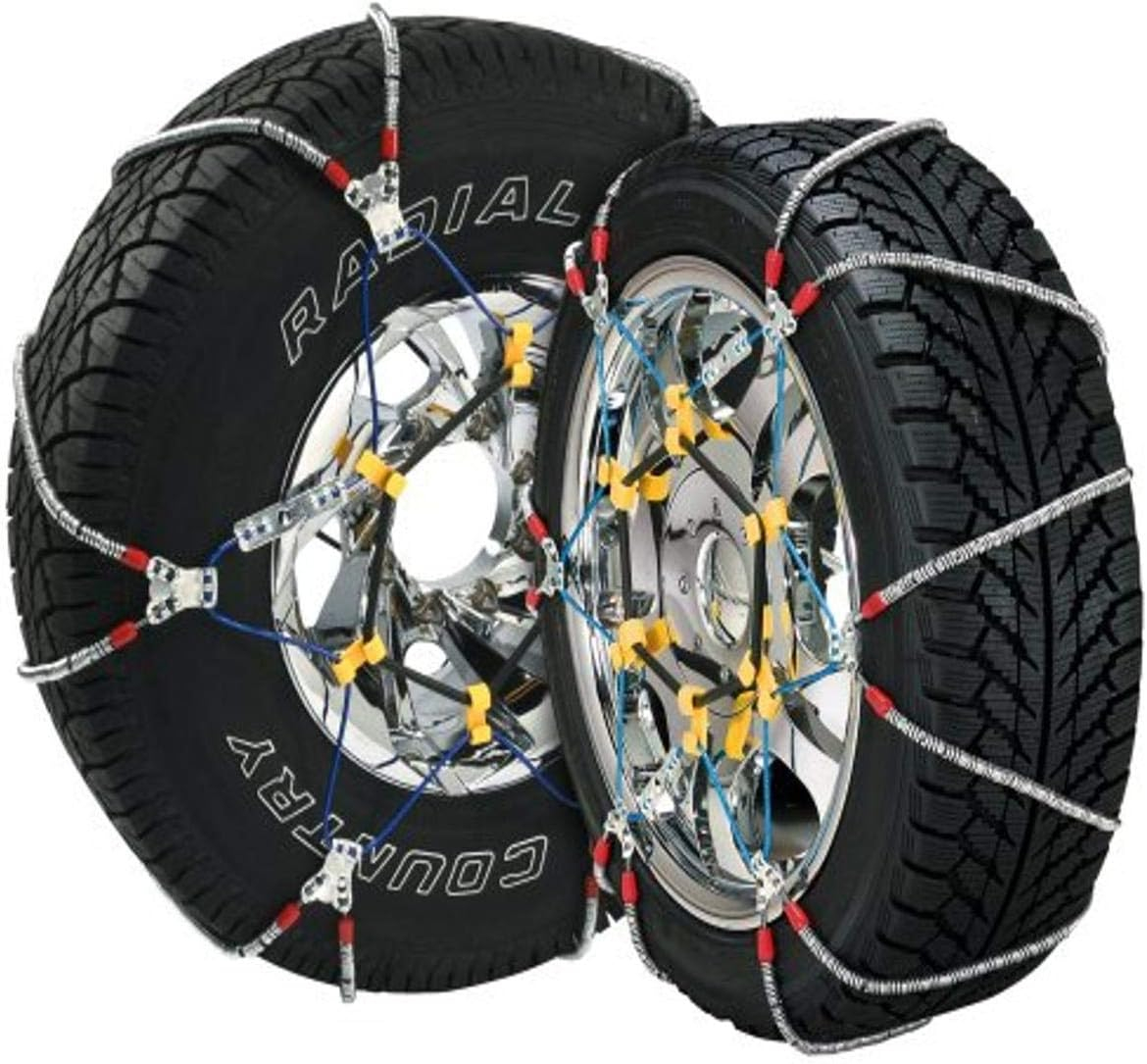 Security Chain SZ435 Super Z6 Car Truck Snow Radial Cable Tire Chain, Pair