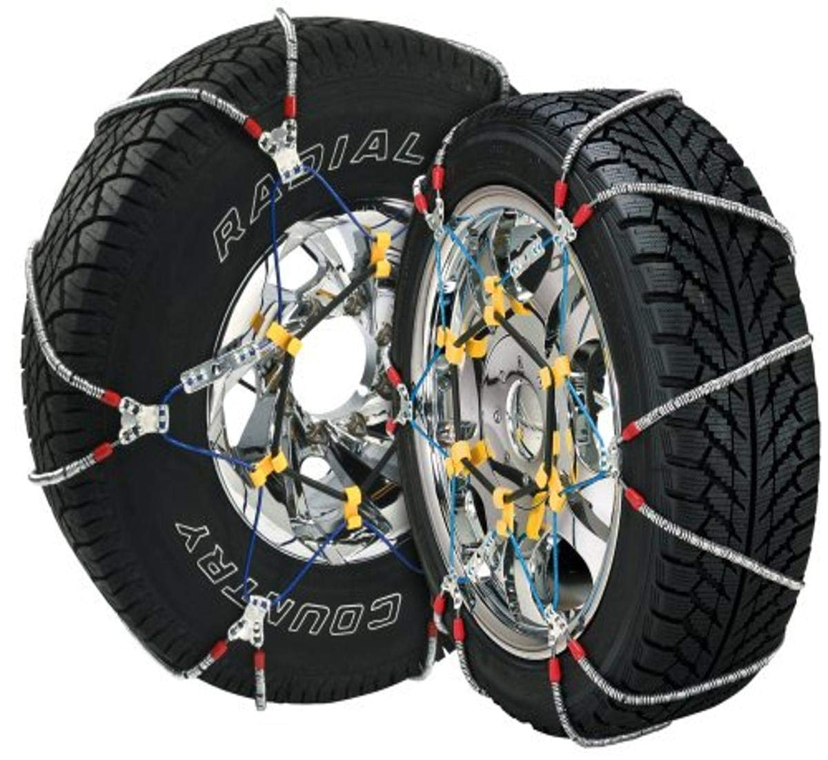 Security Chain SZ435 Super Z6 Car Truck Snow Radial Cable Tire Chain, Pair