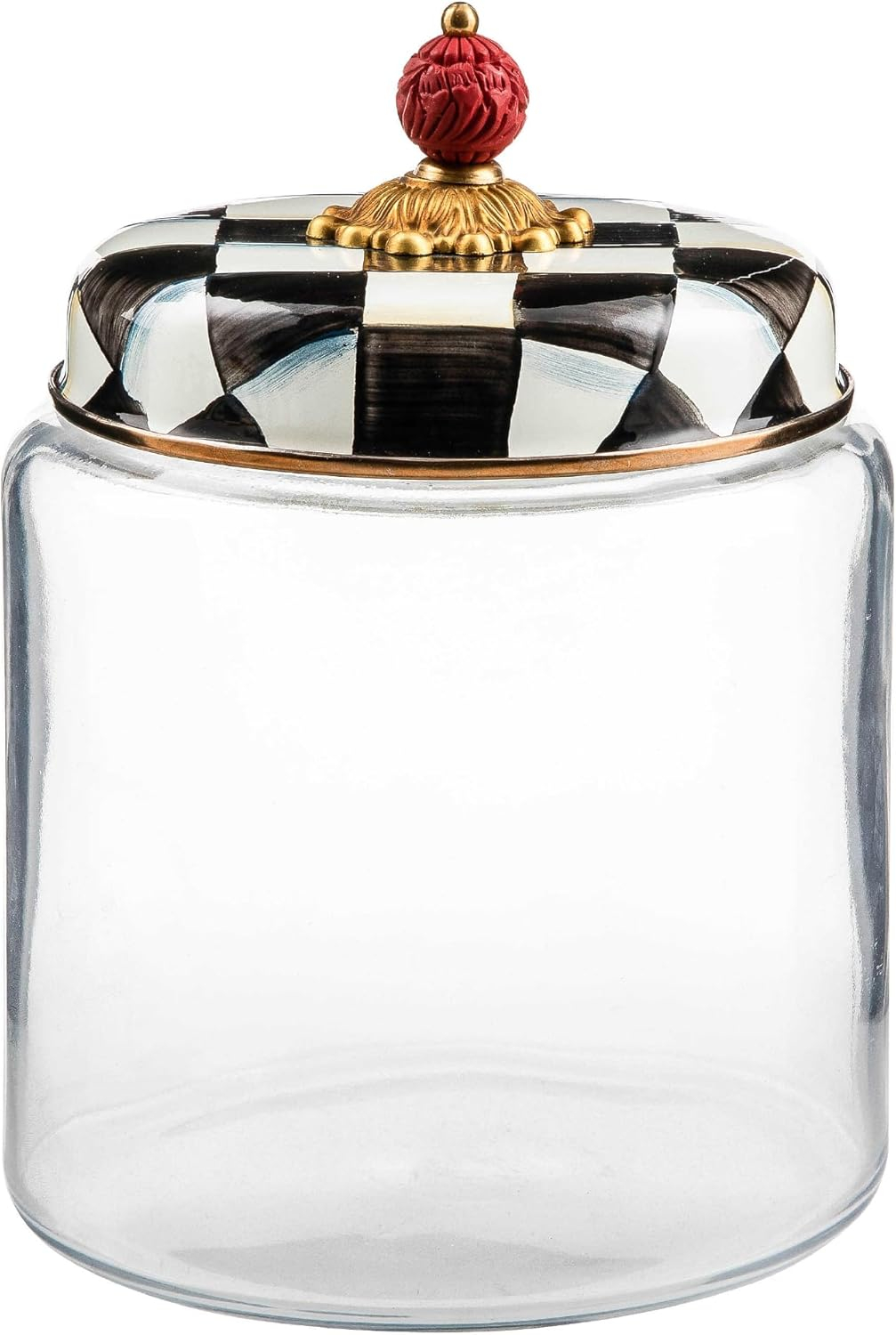 MacKenzie-Childs Sterling Check® Kitchen Canister